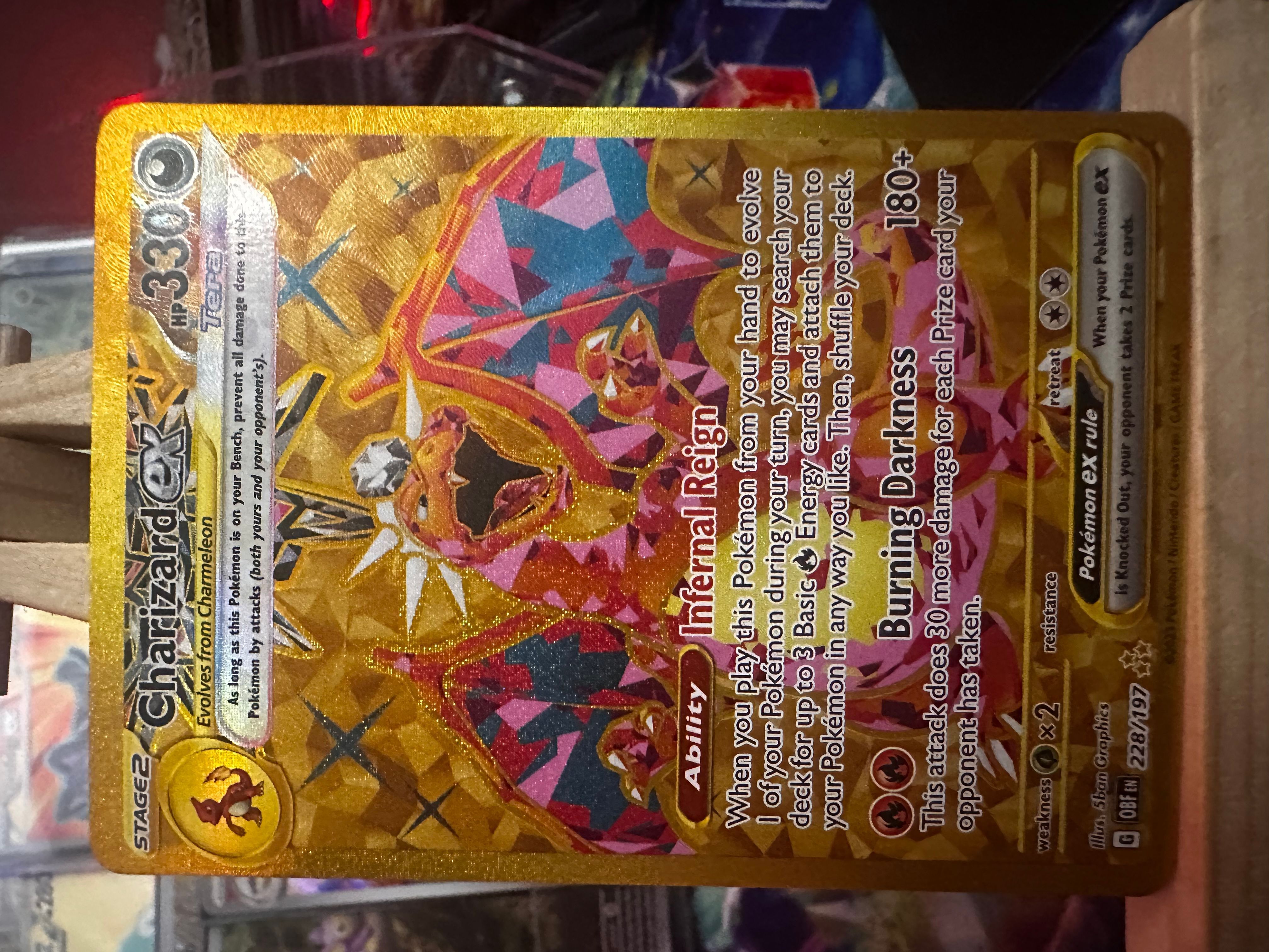 Charizard ex #228/197 Sv03: Obsidian Flames Pokemon Gold Hyper Rare - NM  2023  Whatnot: Shop, Sell, Connect