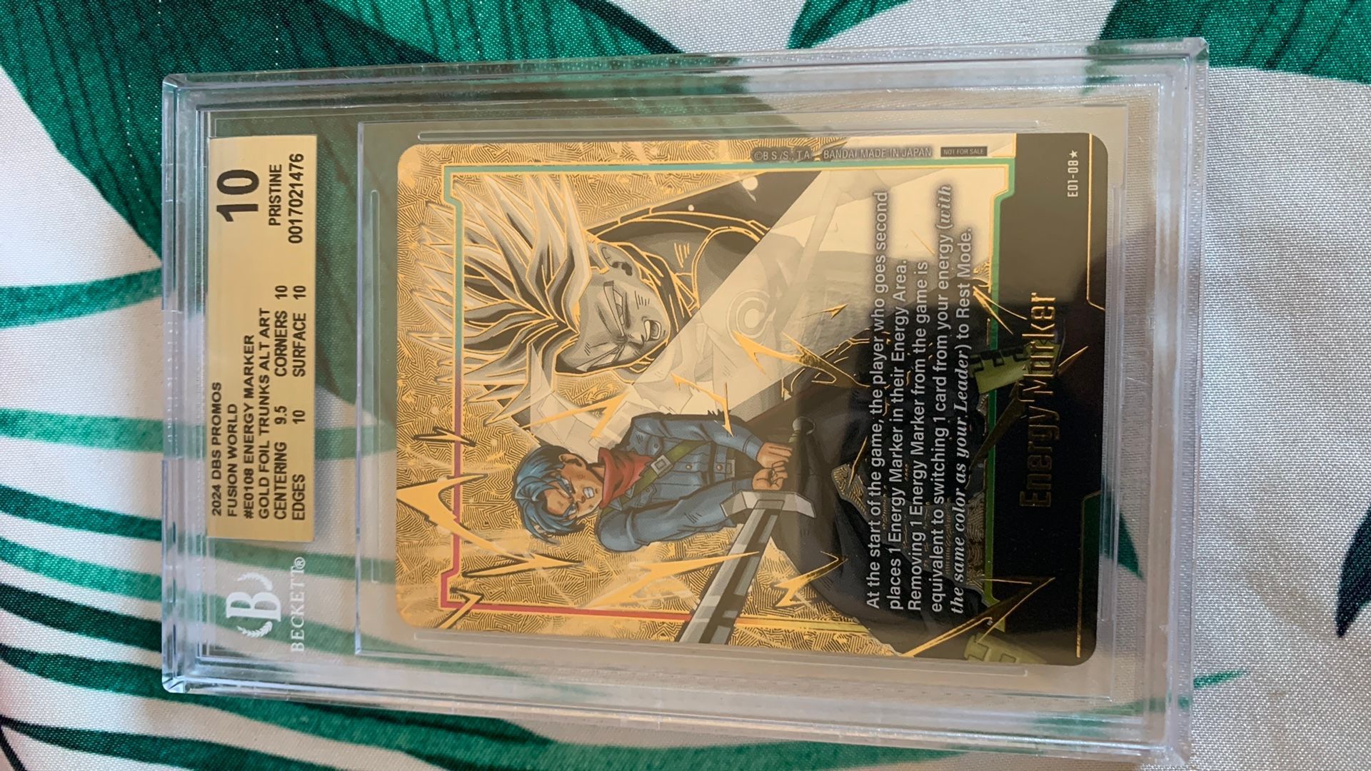 2024 DBS PROMOS FUSION WORLD #E0108 Energy Marker Gold Foil