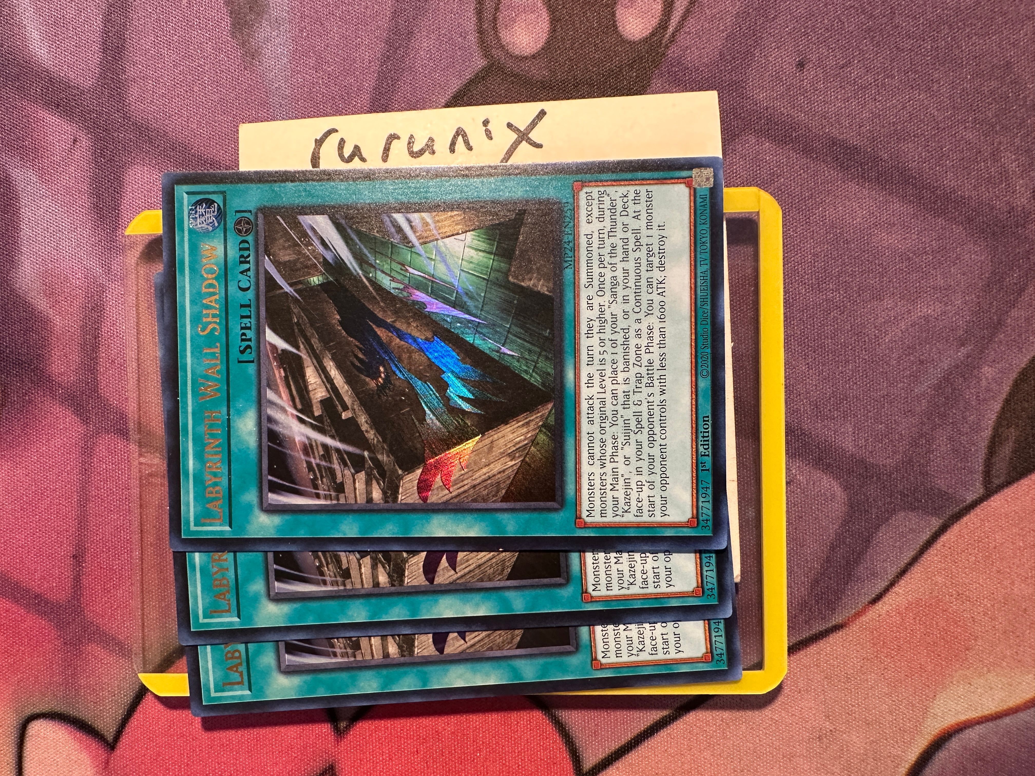 3x Yugioh Labyrinth Wall Shadow MP24-EN259 Ultra Rare 25th Anniversary Tin:  Dueling Mirrors  Whatnot: Shop, Sell, Connect