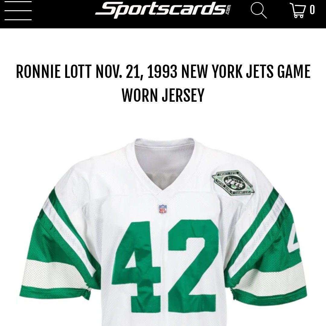 Super Bowl New York Jets Game Worn Jerseys Retro New York Jets