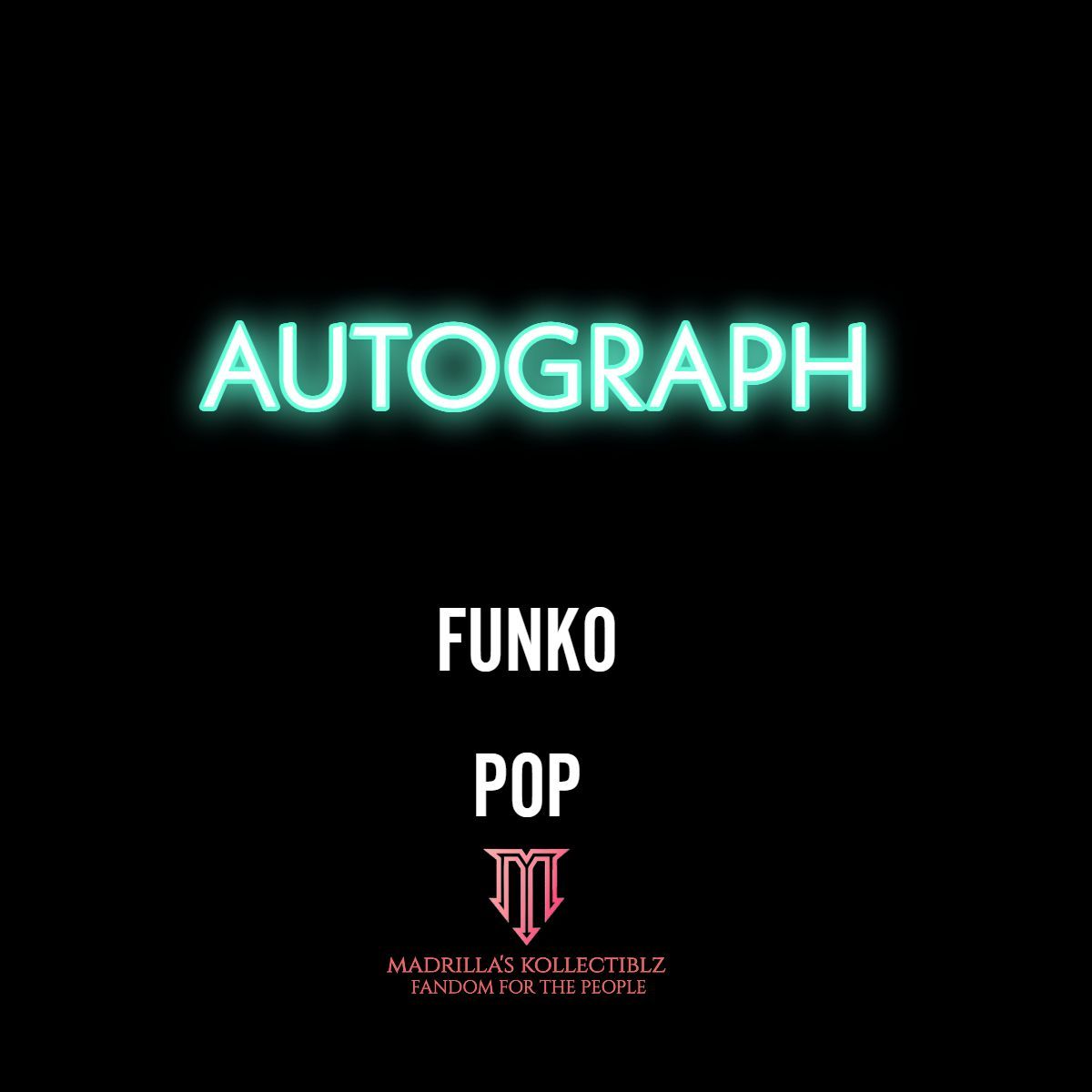 Autographed Discounted  Funko Pop