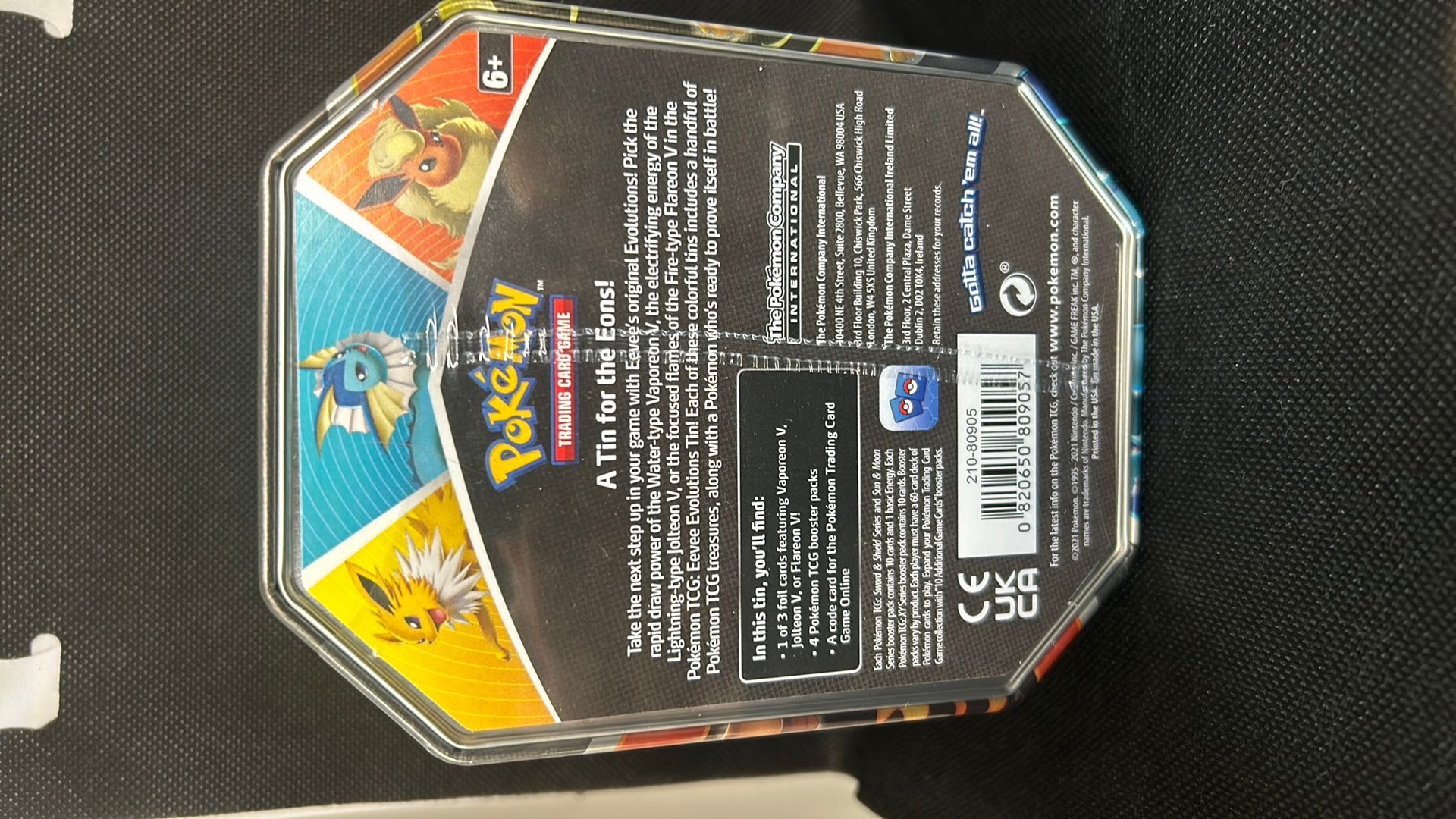 Jolteon V tin  Whatnot: Shop, Sell, Connect