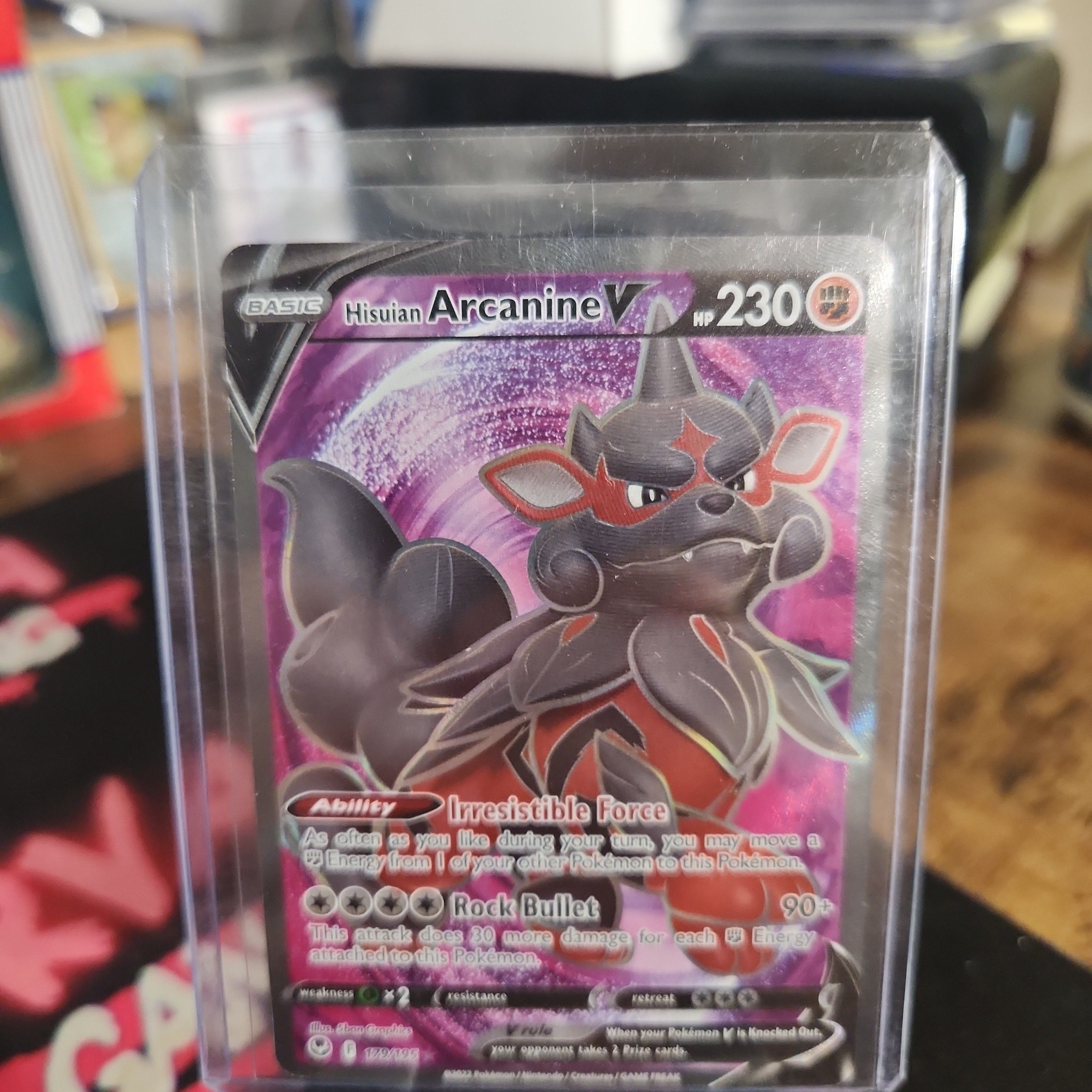 pokemon tcg silver tempest 090 195 hisuian arcanine v card Amazon.com: Hisuian Arcanine V 090/195- Silver Tempest - Pokemon Ultra Rare  Card main image 1