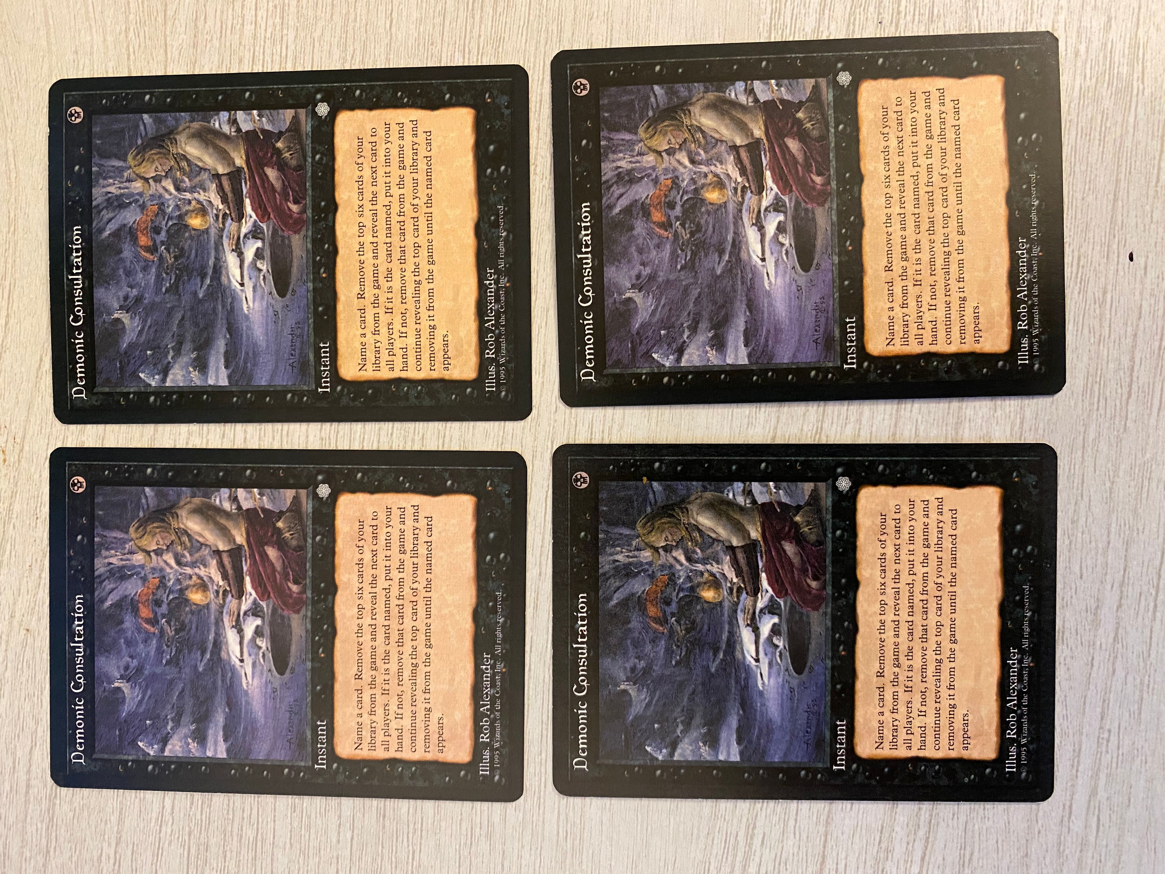 Demonic Consultation, 4 card set · Whatnot: Shop, Sell, Connect