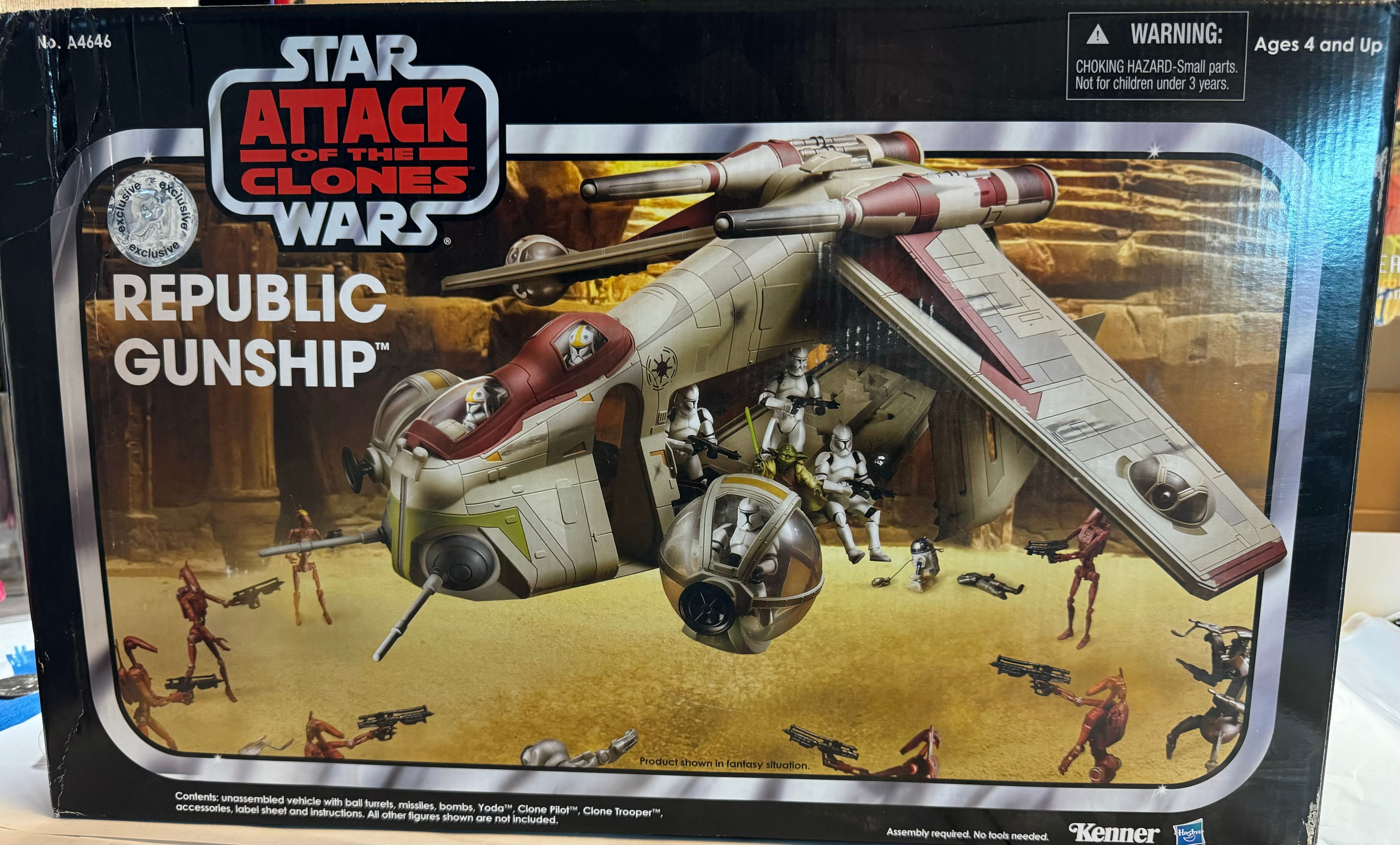 B2 SEALED RARE AF Star Wars The Vintage Collection Republic Gunship Toys R Us Exclusive