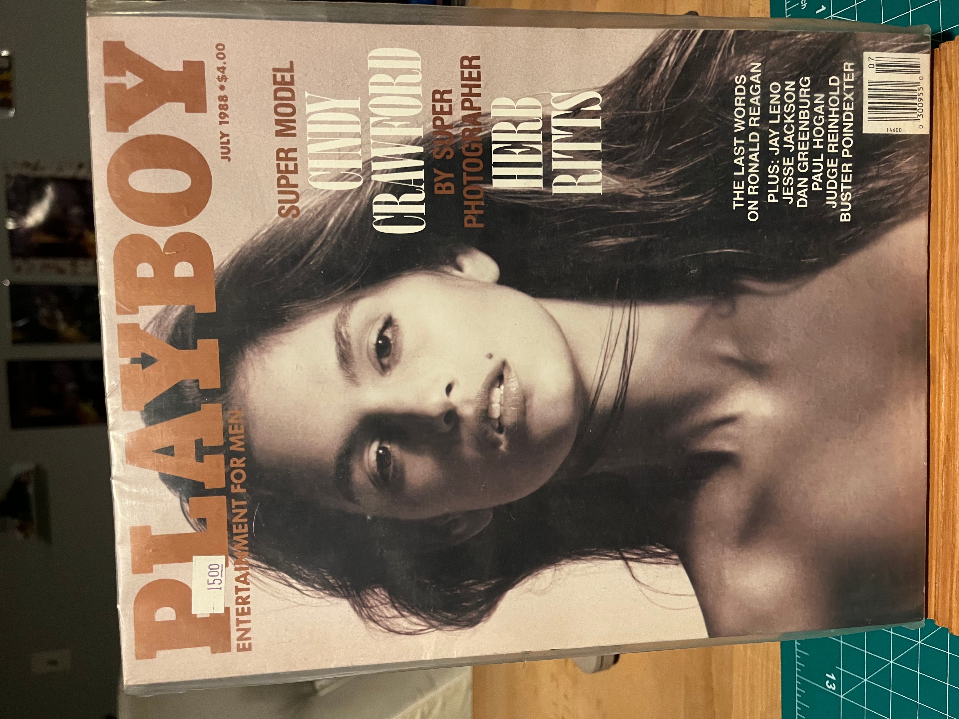 Playboy Magazine July 1988 Cindy Crawford cover centerfold intact ·  Whatnot: Buy, Sell & Go Live