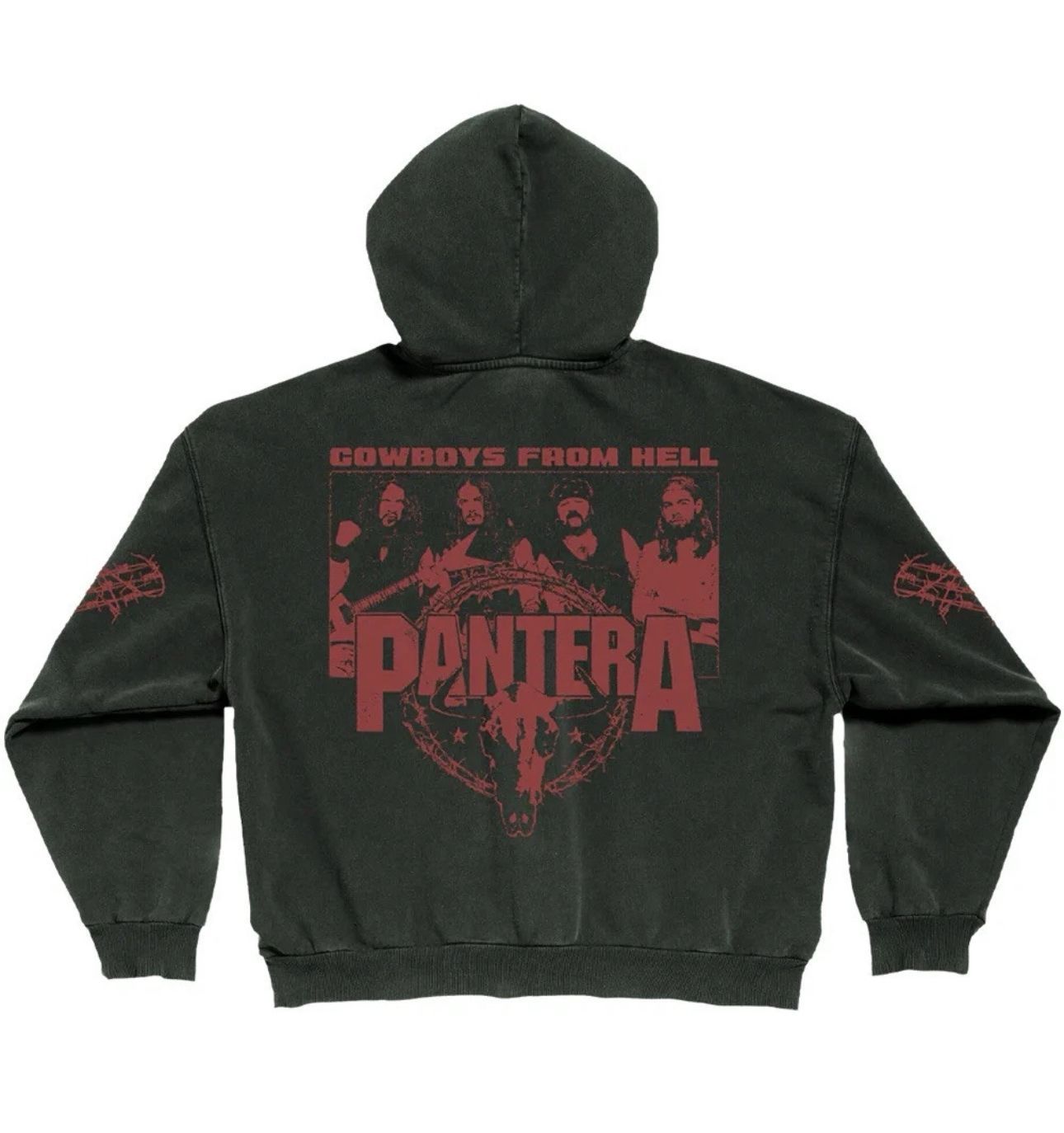 Pantera Zip Up Hoodie Washed Cowboy from Hell XL | New · Whatnot