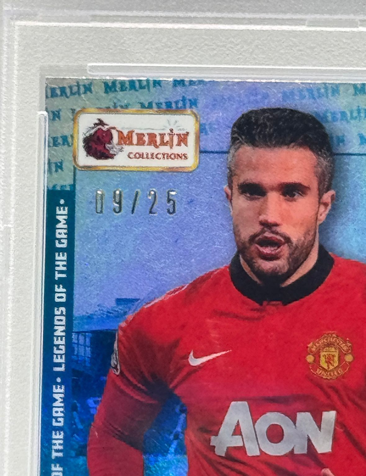 世界150枚！Topps Merlin VAN PERSIE Auto サイン 2024-2025 TOPPS UCC Reverence Soccer - Robin Van Persie Blue
