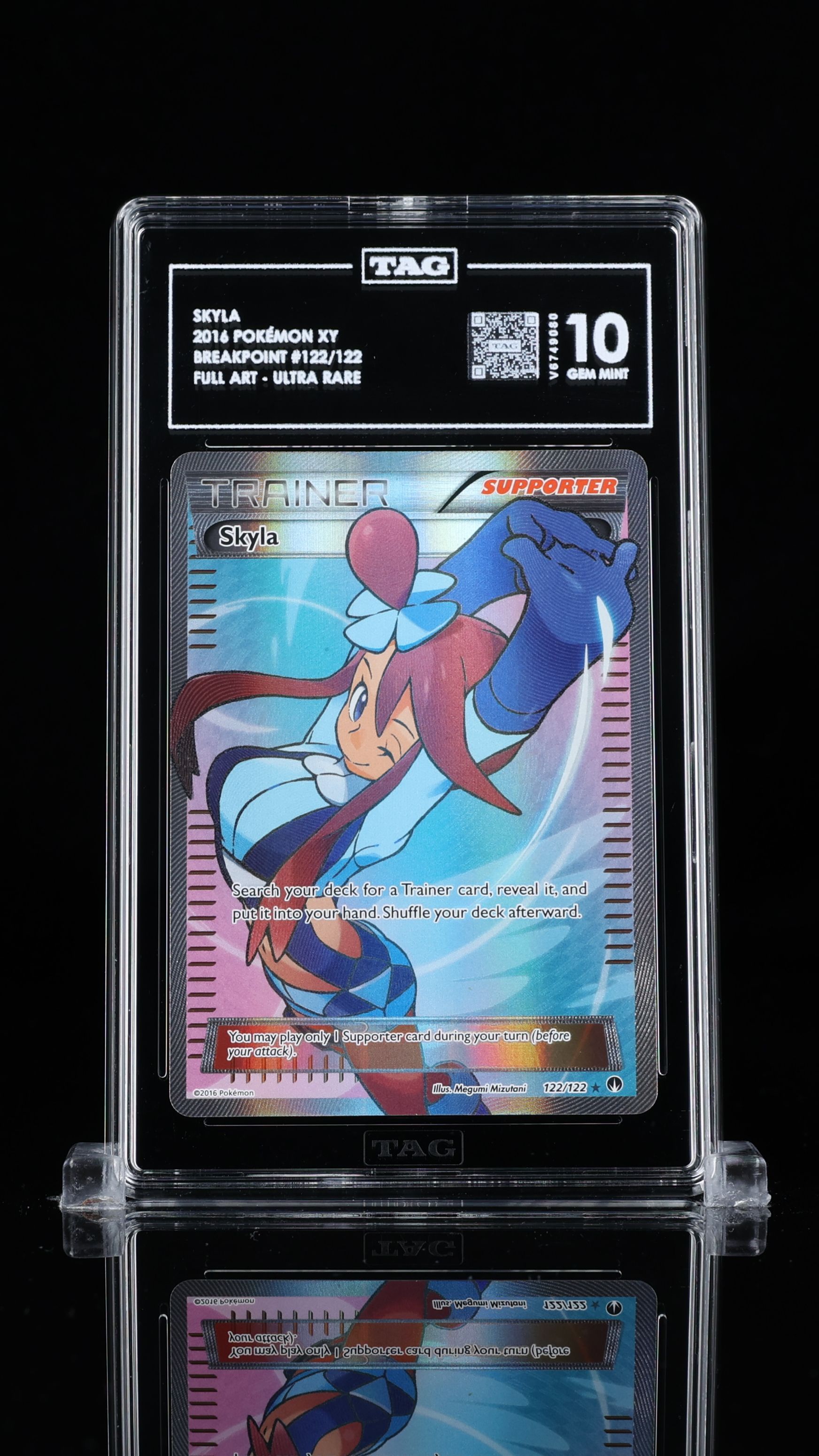 pokemon card skyla full art Skyla 072/072 Pokémon Extended Artwork Protective Card Display Case