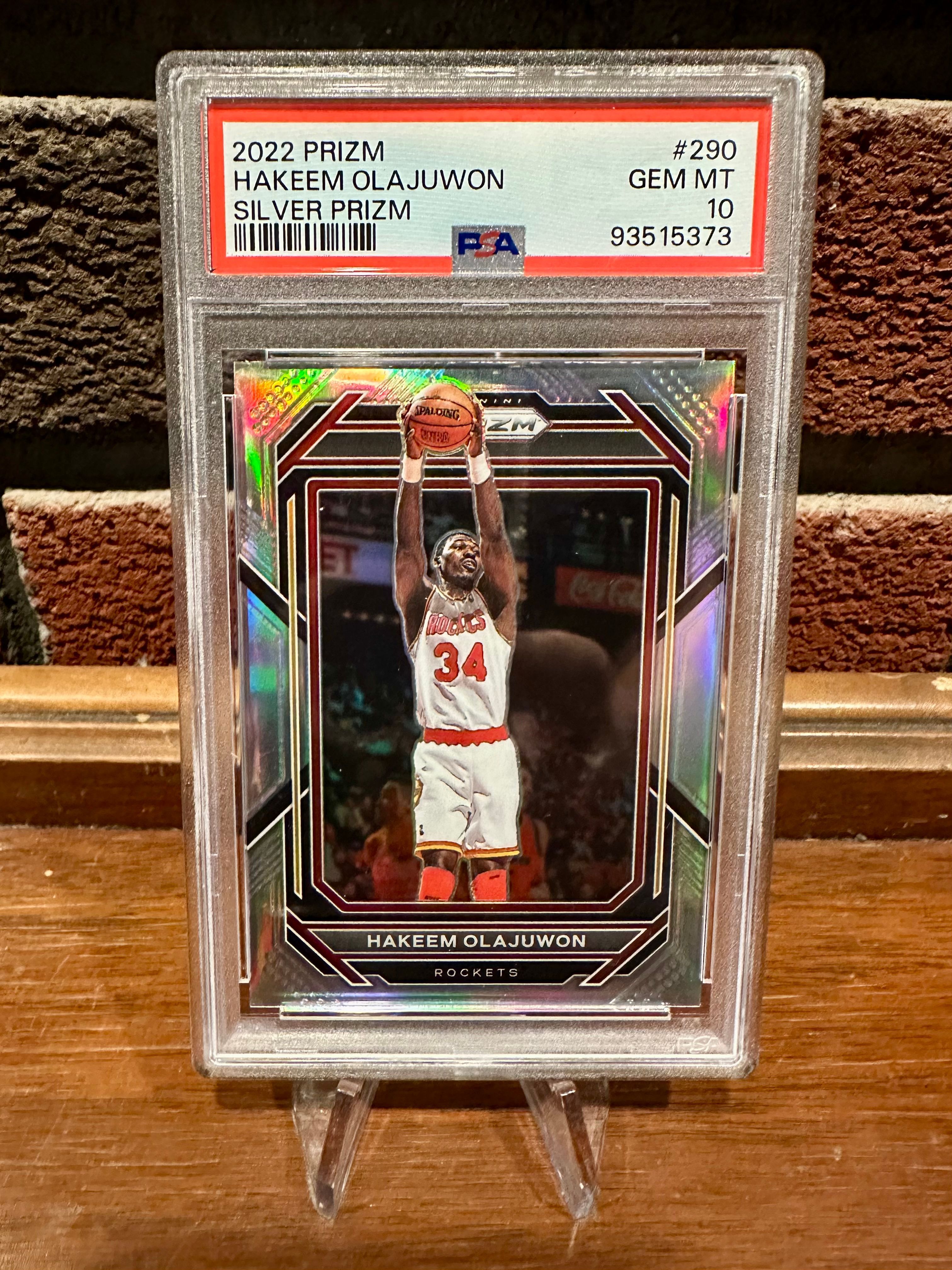 2022 Panini Silver Prizm Hakeem Olajuwon PSA 10 POP:2