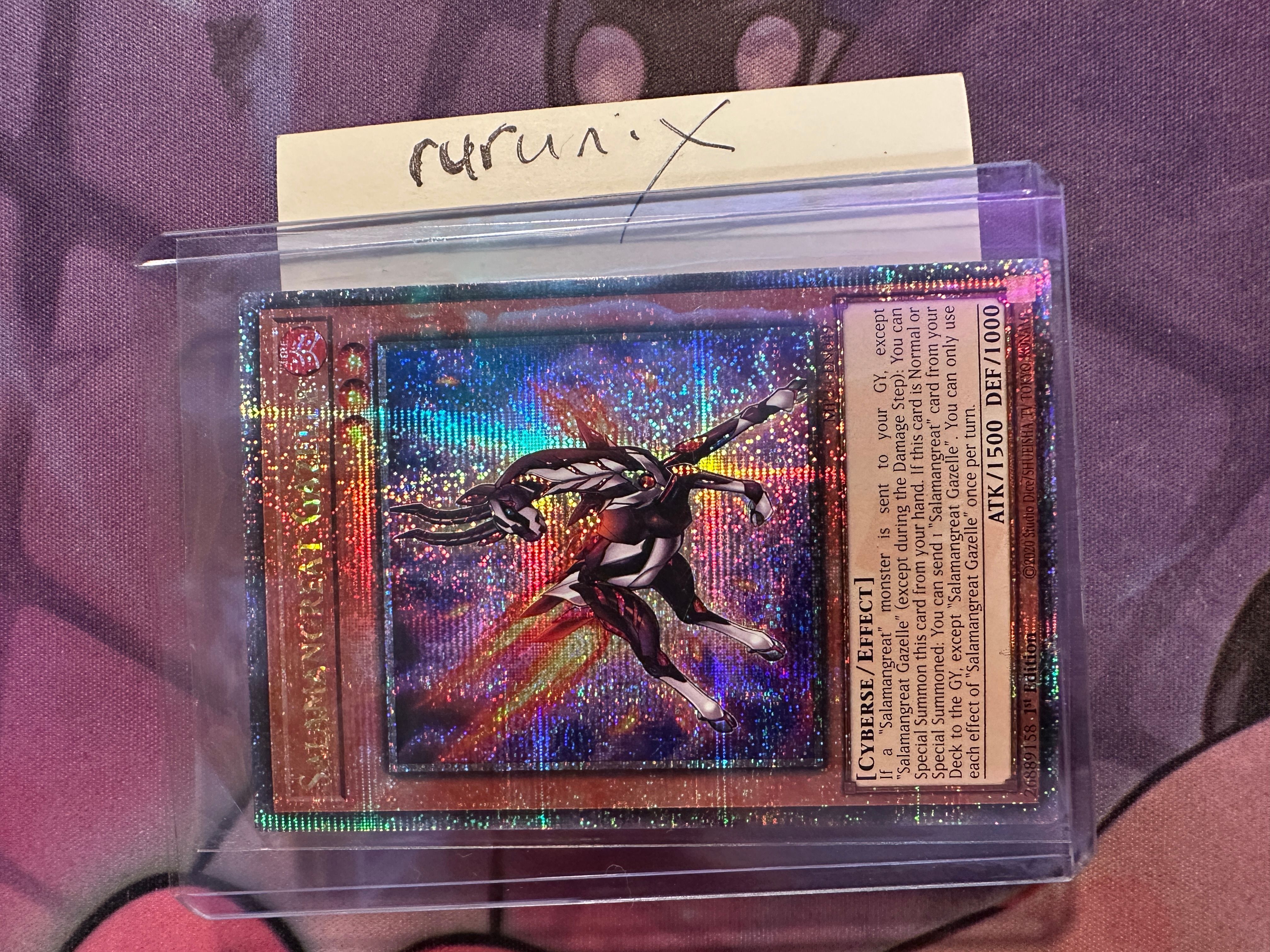 Yugioh Salamangreat Gazelle MP24-EN049 QCR Quarter Century Secret Rare -  25th Anniversary Tin: Dueling Mirrors  Whatnot: Shop, Sell, Connect