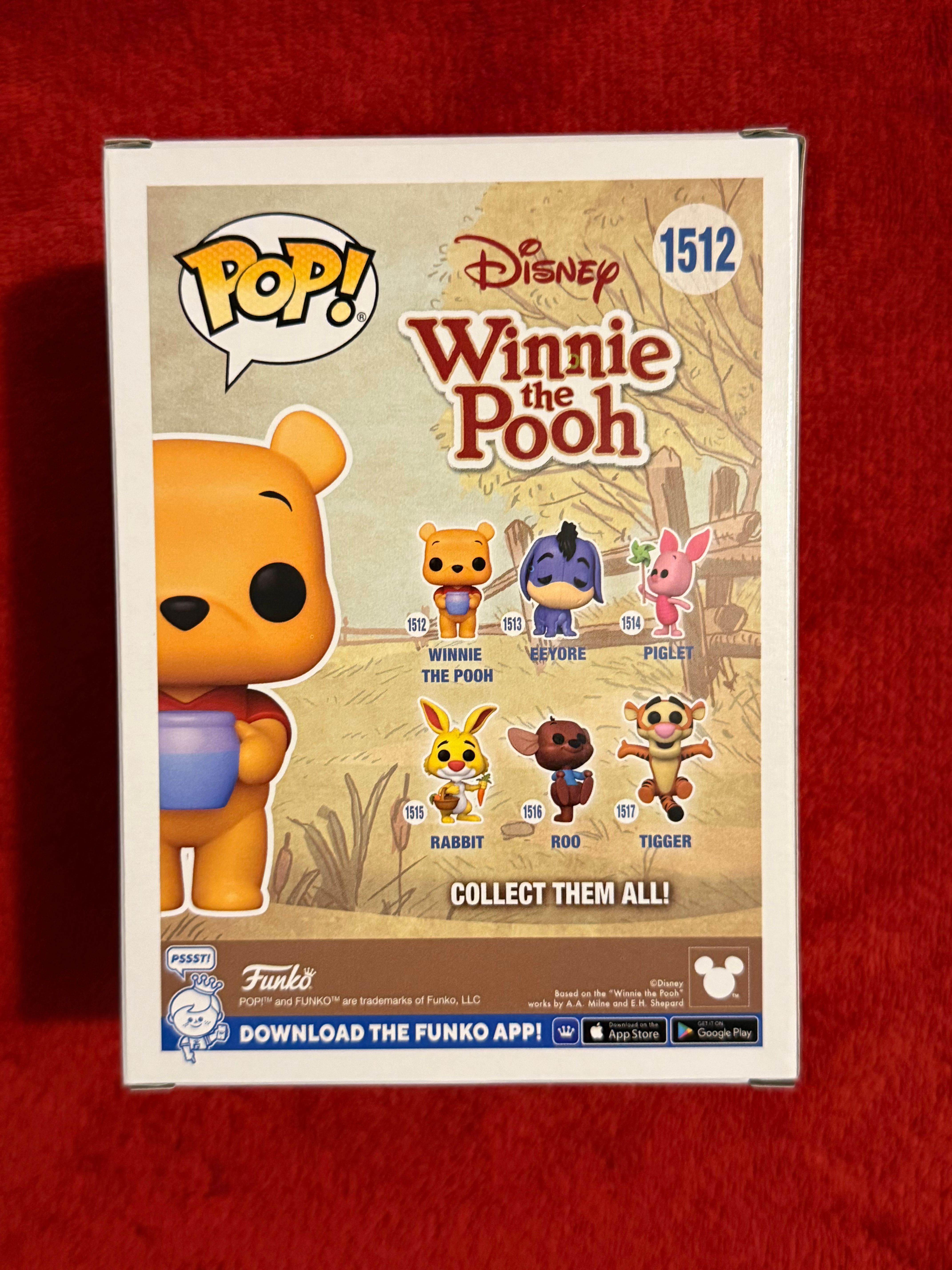 ディズニーBIGPOOH Funko Pop Disney Winnie the Pooh with Honeypot #1512 Flocked