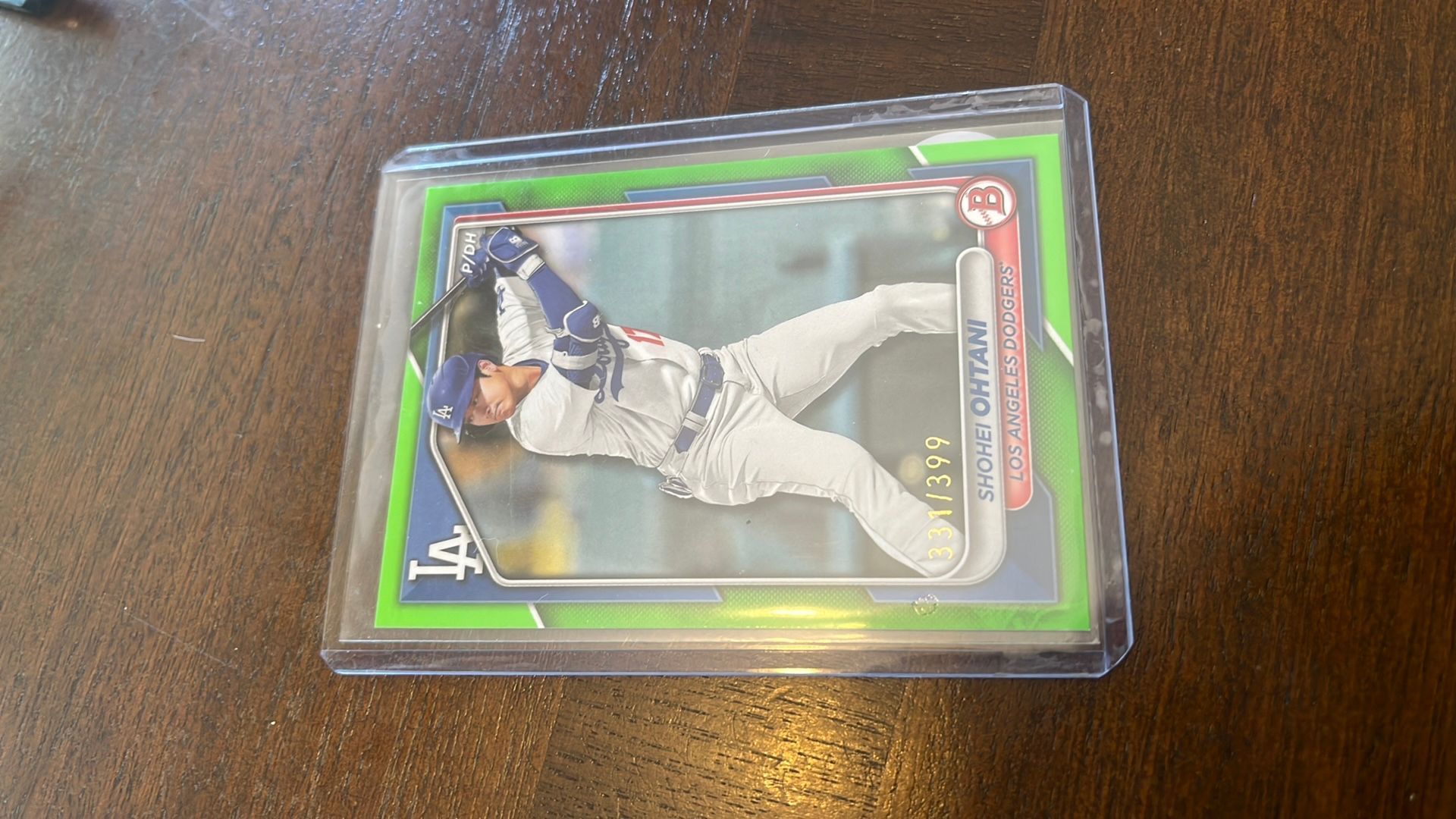 大谷翔平2021 Bowman Neon Green Border /399 大谷翔平2021 Bowman Neon Green Border /399