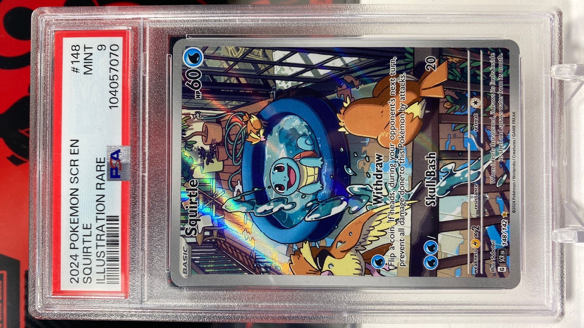 Pokemon Squirtle 148/142 SV07 Stellar Crown Illustration Rare #148 MINT PSA  9  Whatnot: Shop, Sell, Connect