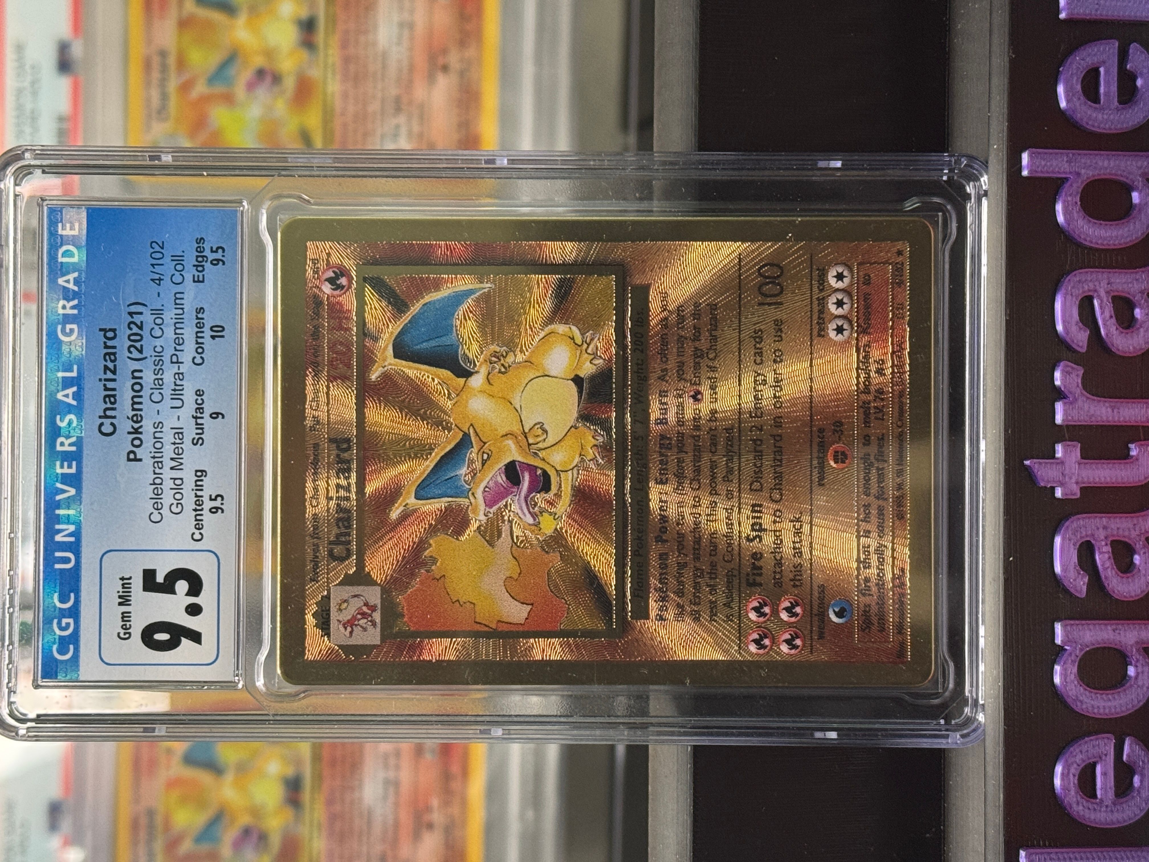 Charizard Celebrations Gold Metal Charizard - CGC 9.5 Blue Label with  Subgrades Gem Mint  Whatnot: Shop, Sell, Connect