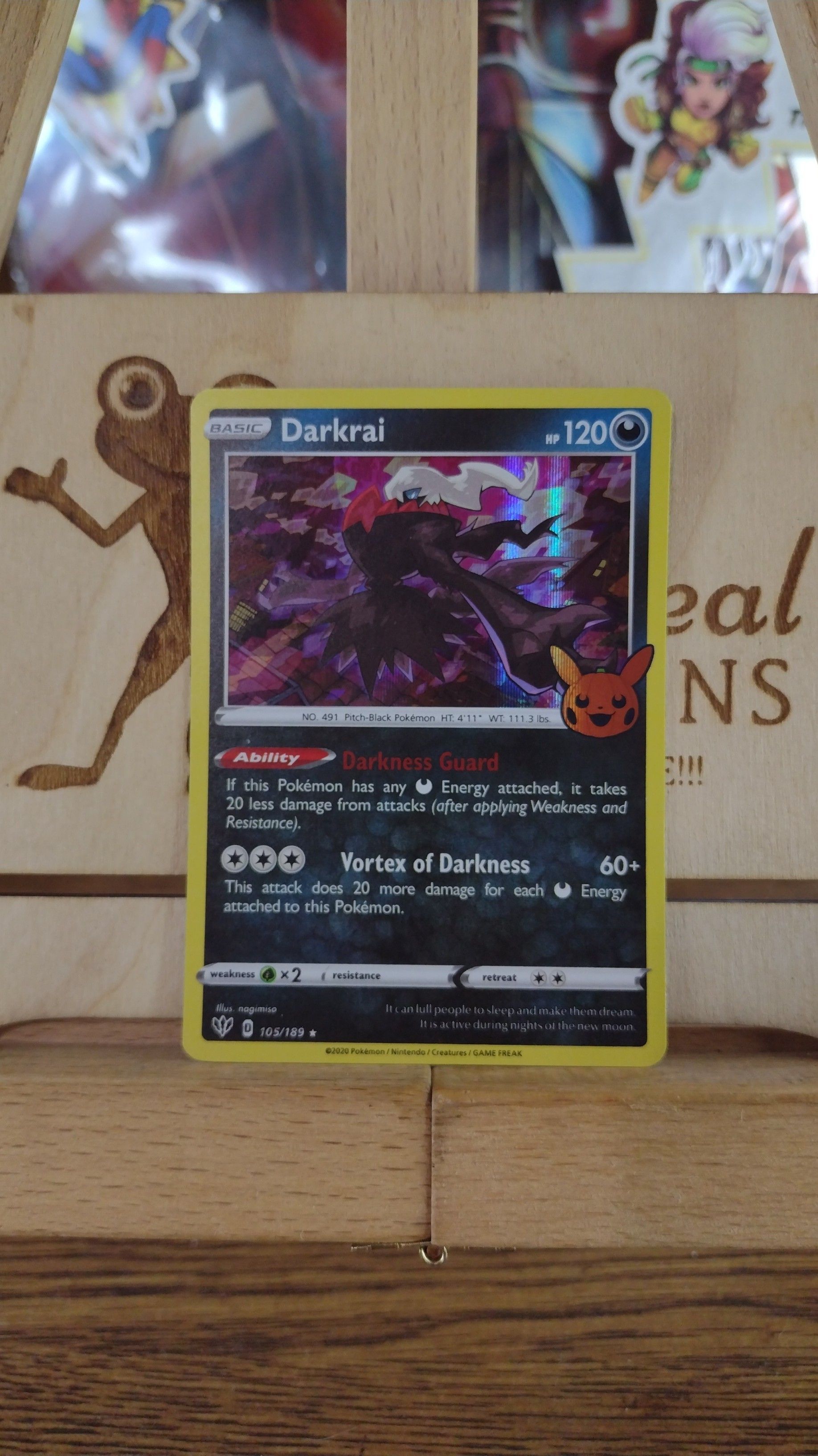Pokemon TCG Trick Or Trade 105/189 Darkrai Holo Card
