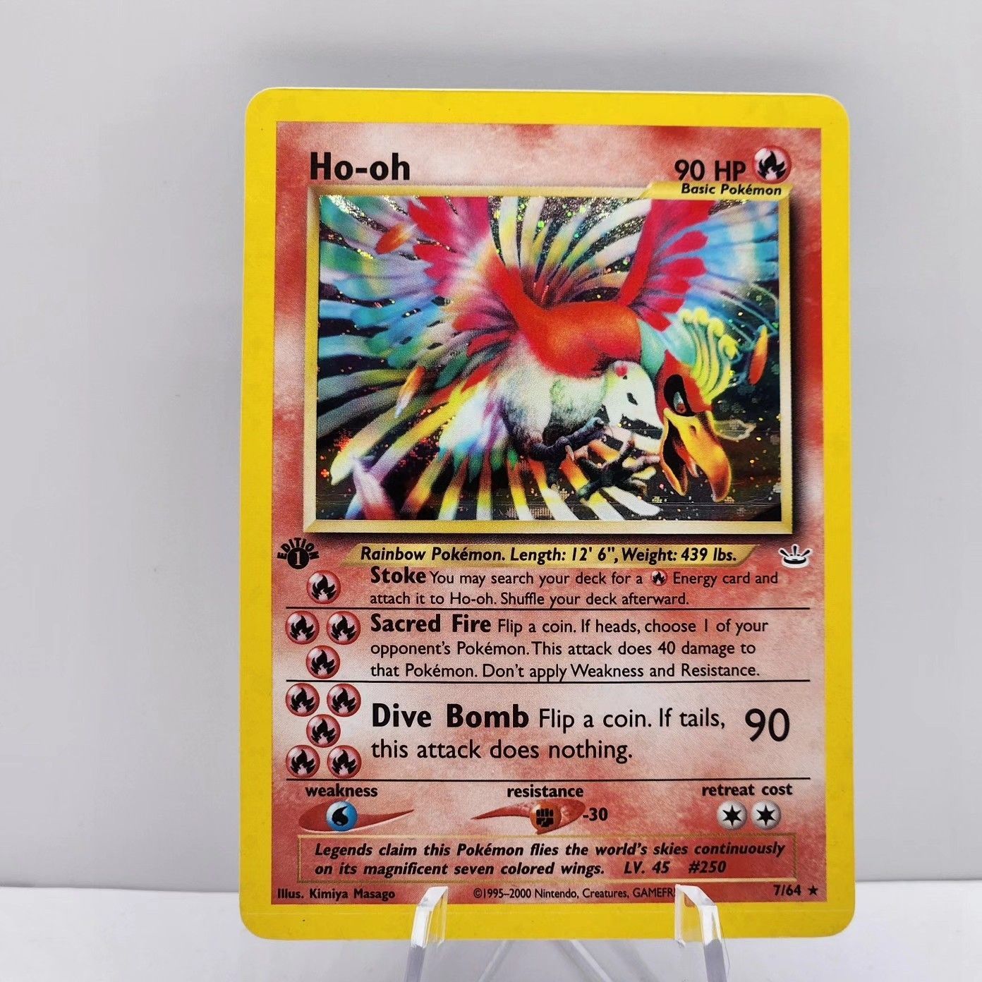 Ho-oh  1st Edition 7/64 Neo Revelation Holo Rare Vintage Pokemon Card -  NM  Whatnot: Shop, Sell, Connect