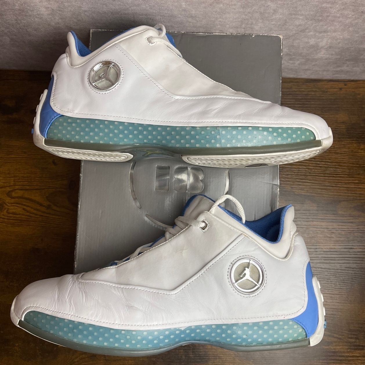 Jordan 18 OG Low University Blue 2003 Size 13 306151-104 UNC White