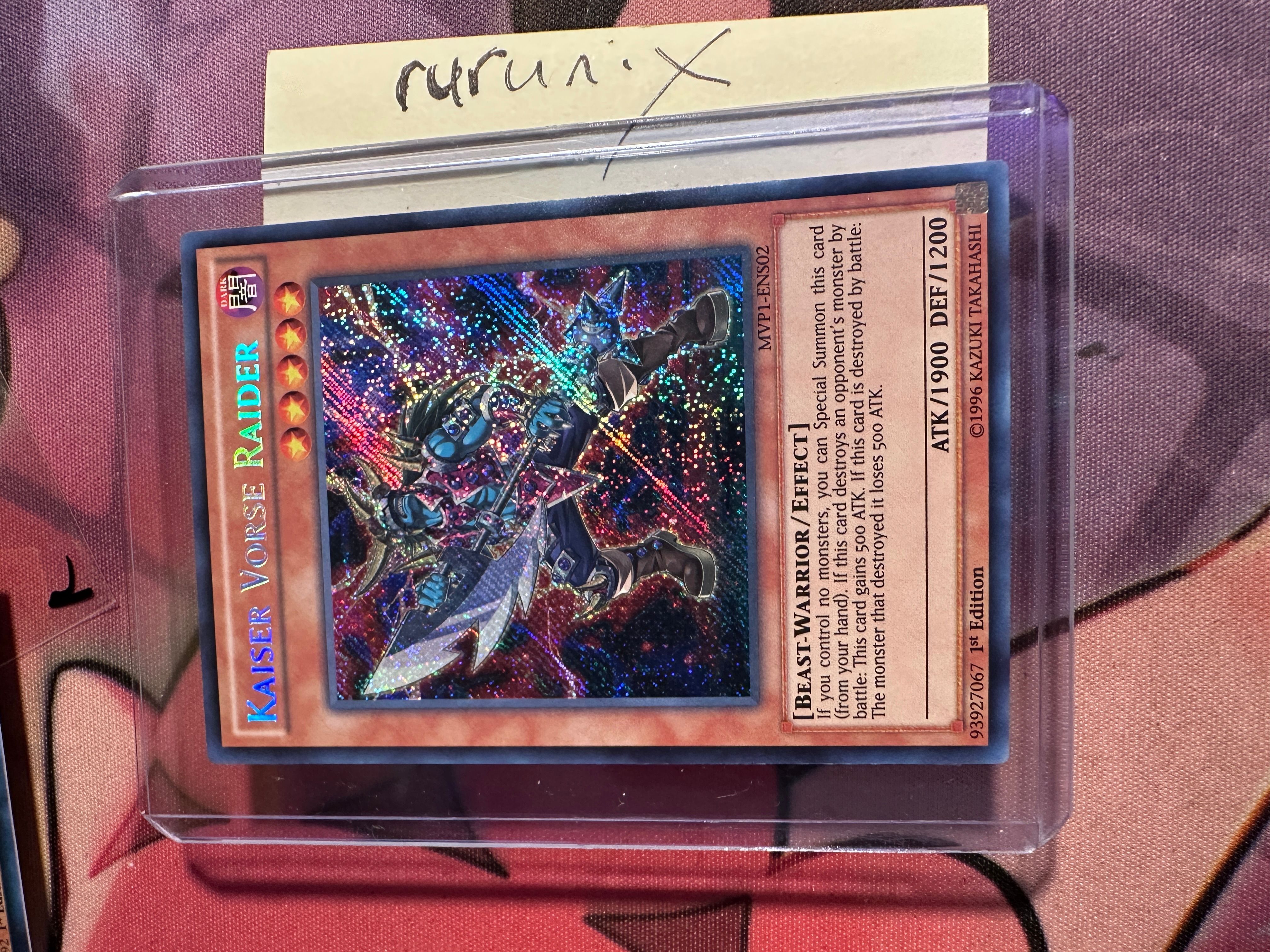 Yugioh Kaiser Vorse Raider MVP1-ENS02 Secret Rare The Dark Side of  Dimensions Movie Pack: Secret Edi  Whatnot: Shop, Sell, Connect