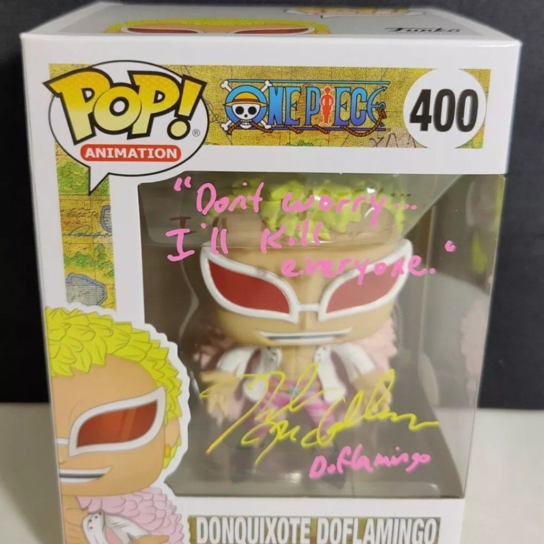 DONQUIXOTE DOFLAMINGO 400 FUNKO SIGNED ROB MCCOLLUM AUTOGRAPH JSA