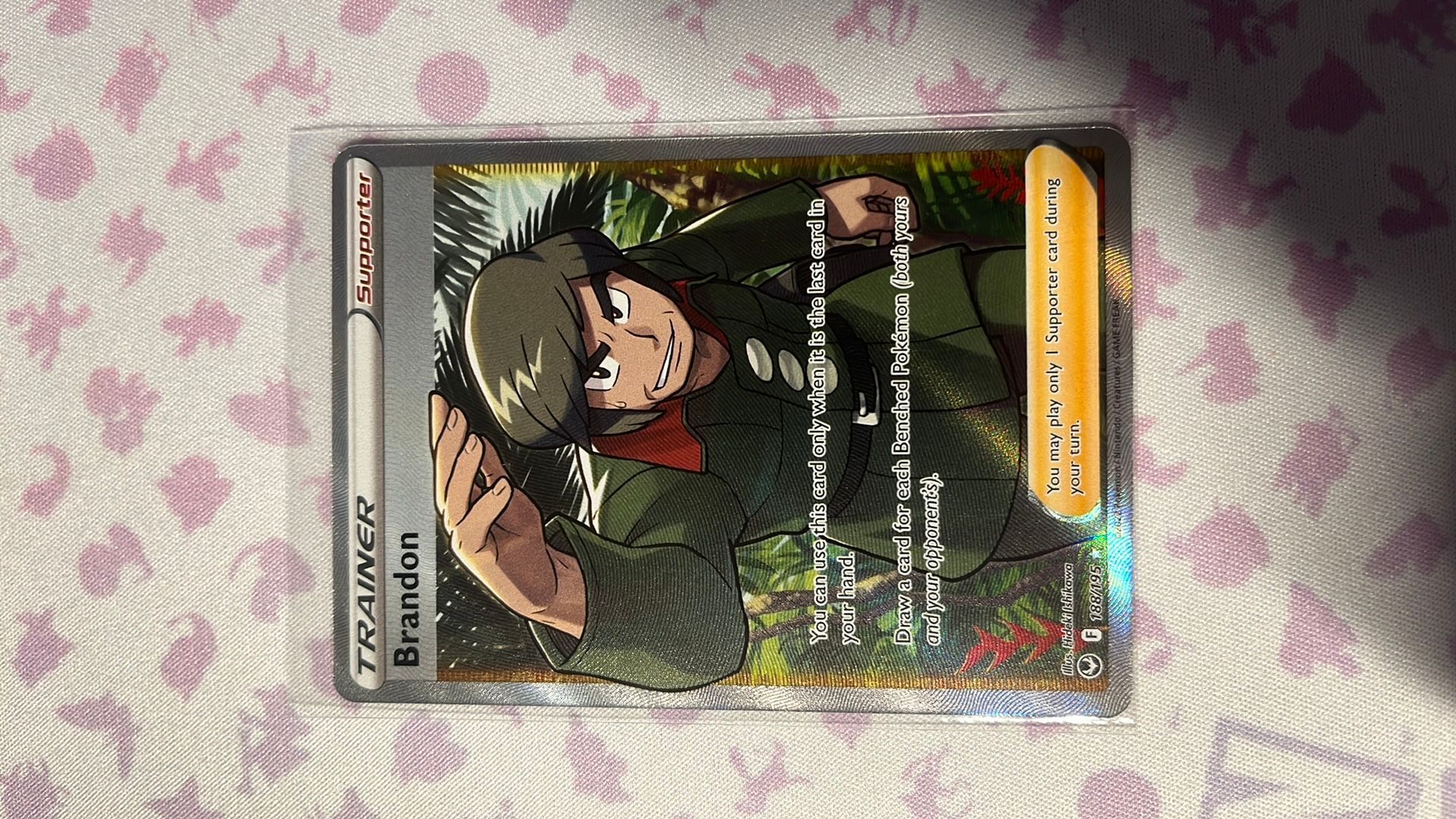 brandon pokemon card Brandon 188/195 - Silver Tempest - Full Art Trainer - Pokemon Ultra Rare  Card - Holo Foil, Toys & Games main image 0