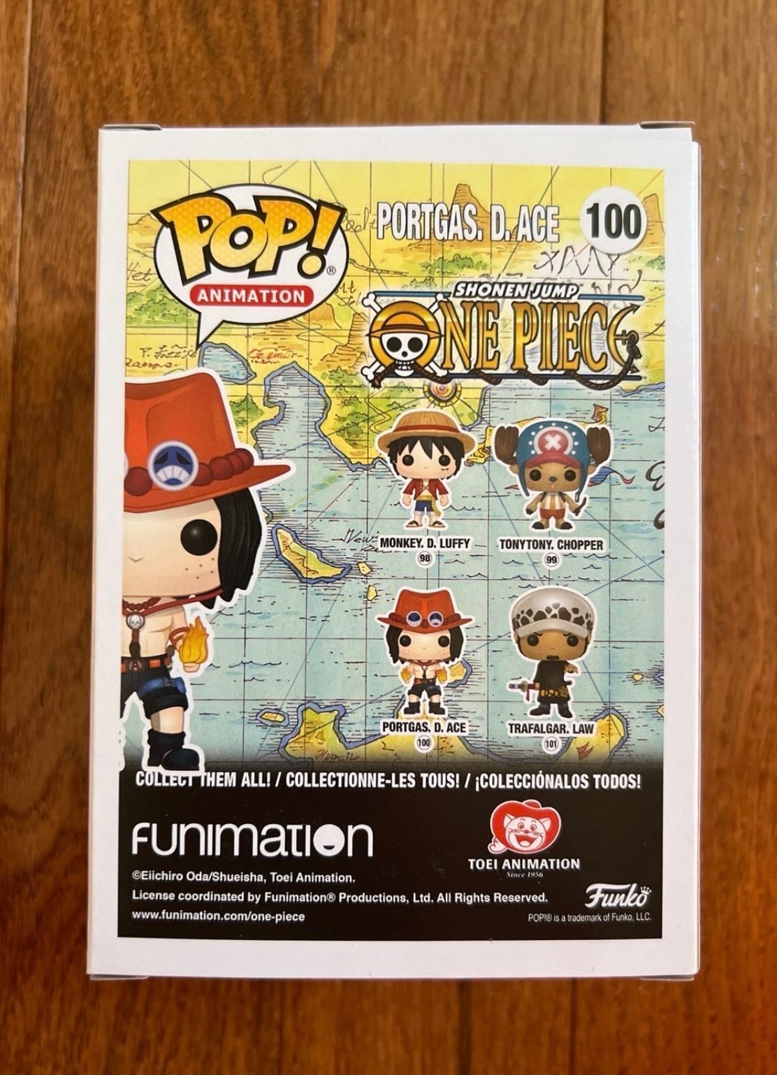 Toshio Furukawa サイン入り ポートガス・D・エース　funko Funko Pop One Piece Ace Signed By JVA Toshio Furukawa (JSA