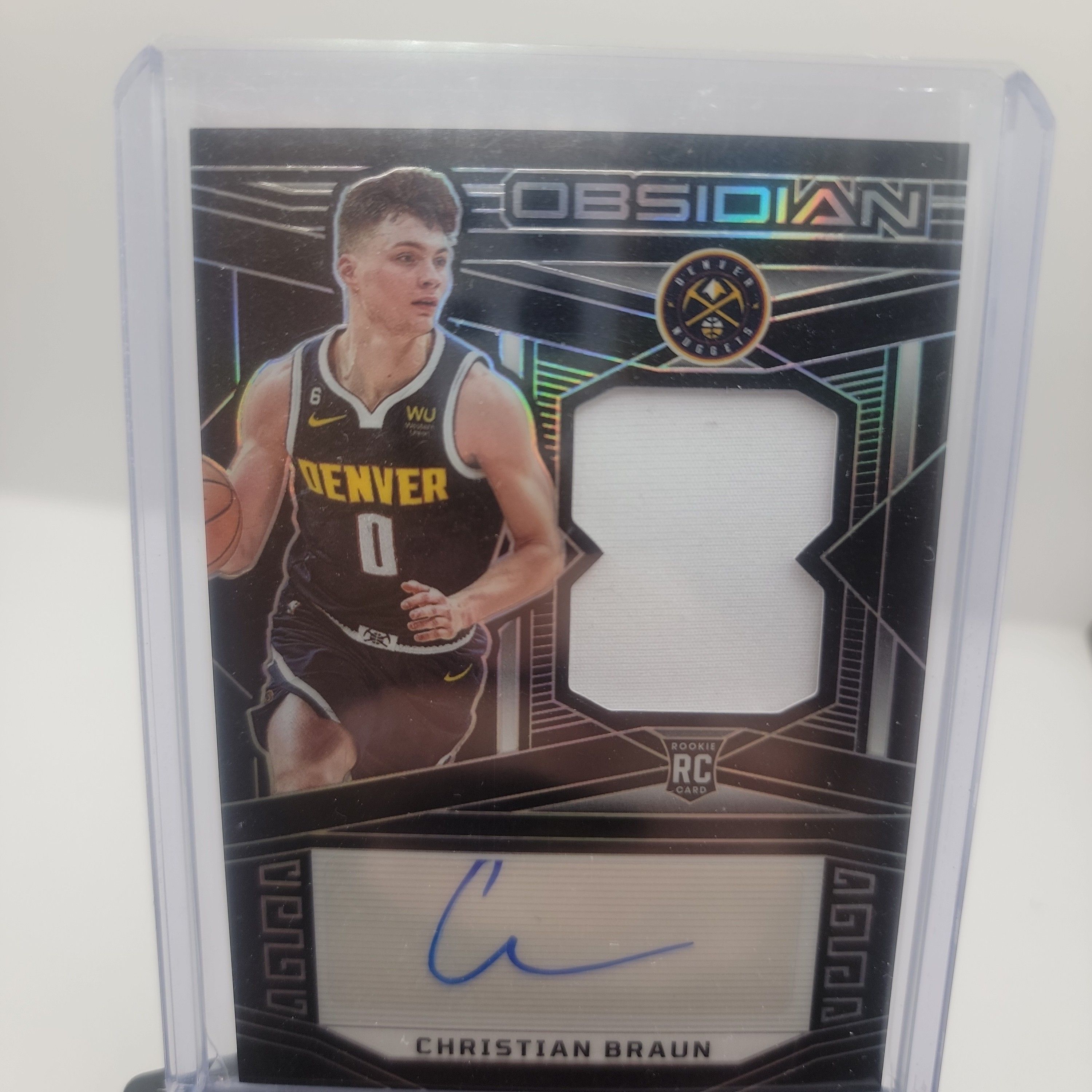 2022-23 NBA Hoops Christian Braun Rookie Ink Red Auto RC /25