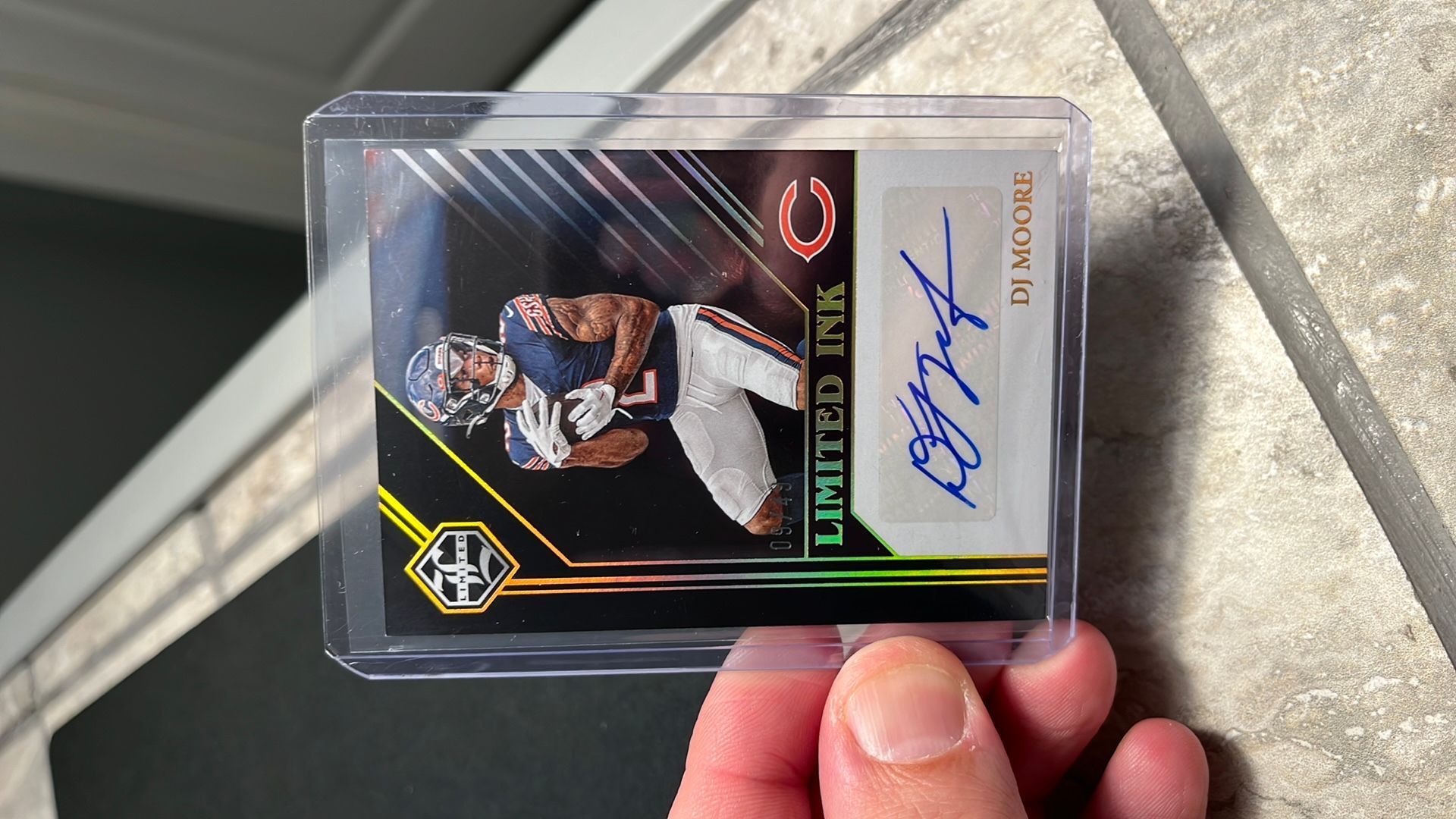 Panini Limited Limited Ink DJ Moore AUTO 9/49 Chicago Bears