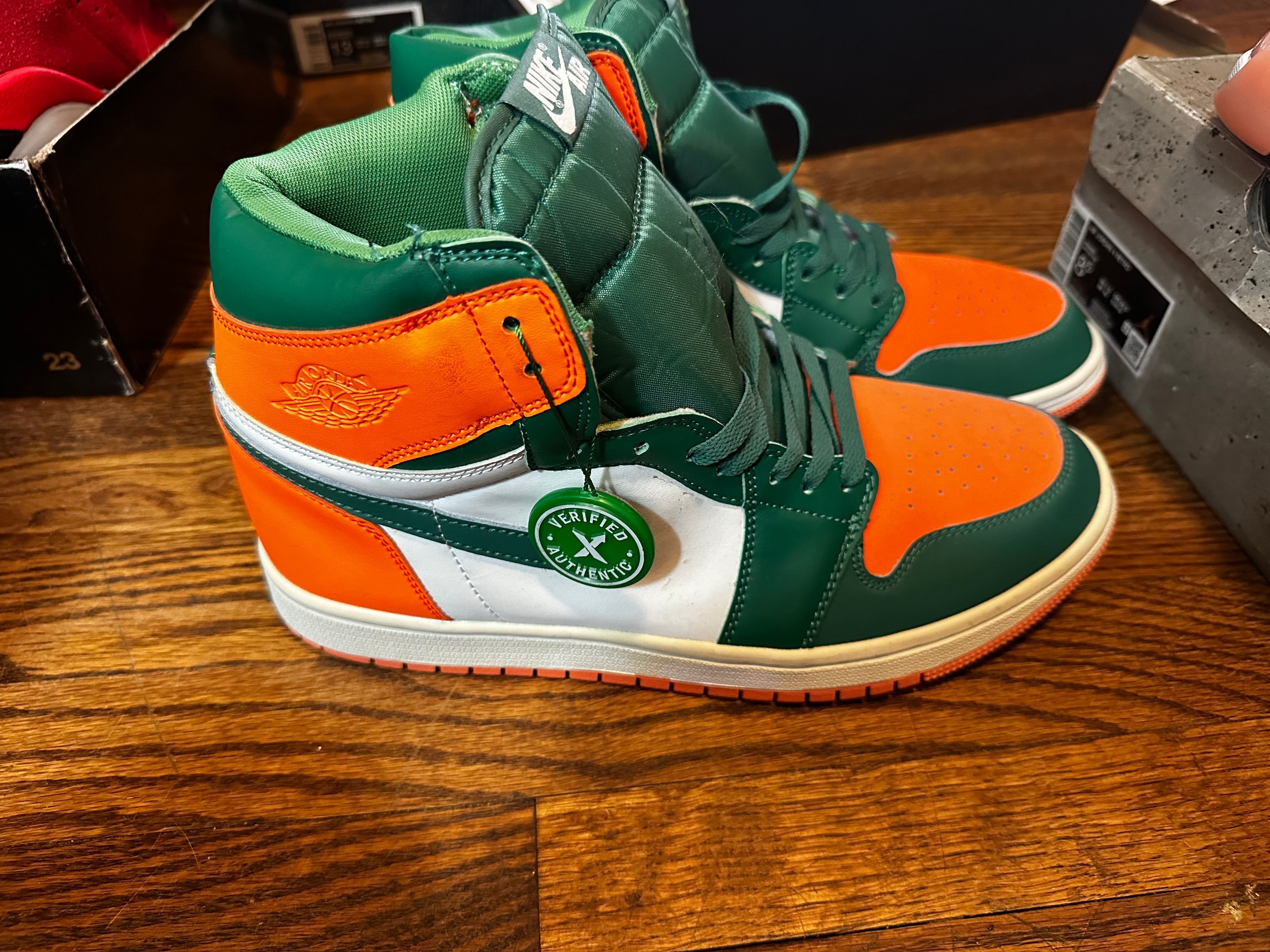 Solefly Green Orange Jordan Air Jordan High × Solefly E-SEVEN STORE