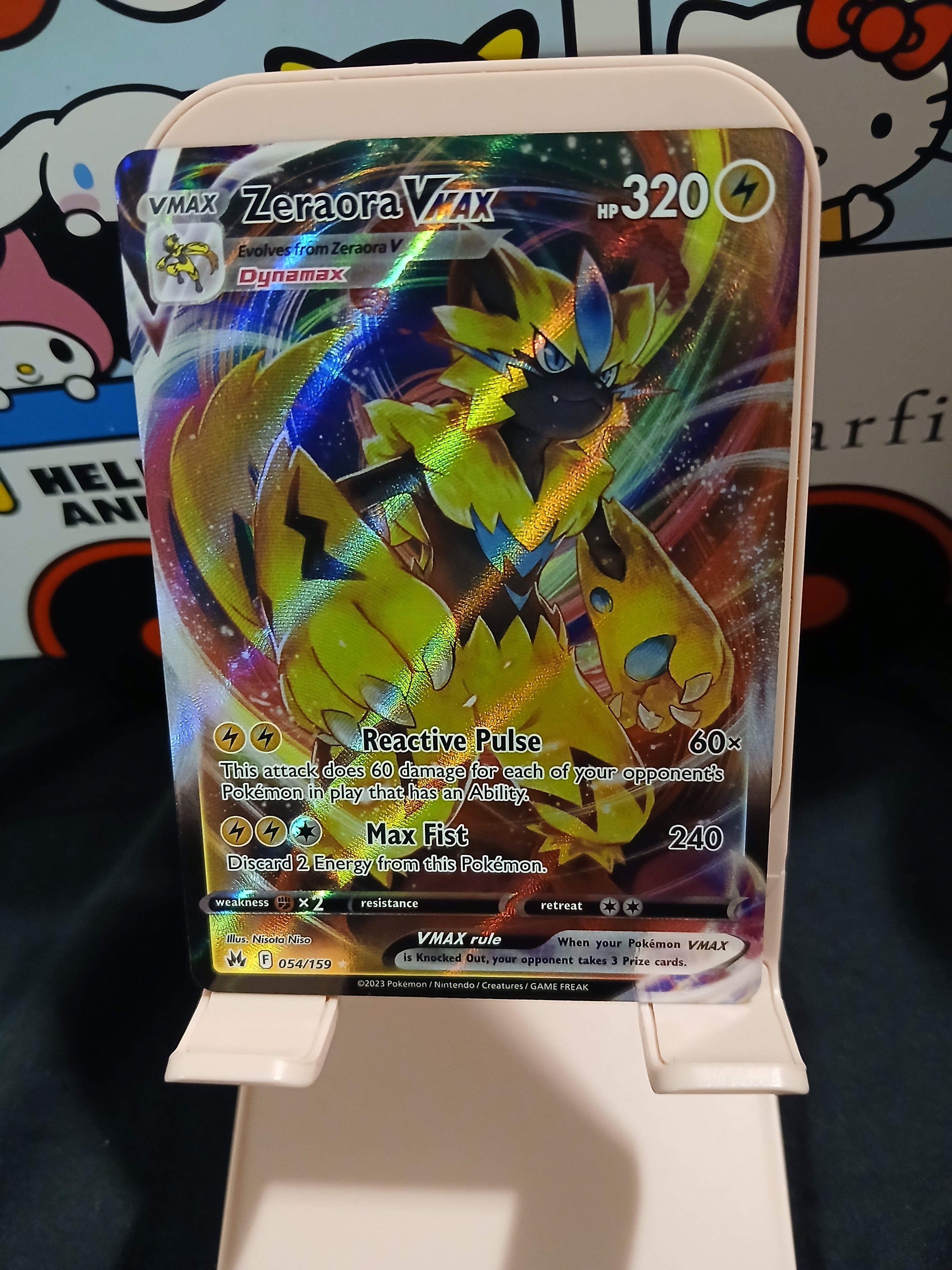 Pokemon TCG Crown Zenith 054/159 Zeraora VMAX Card