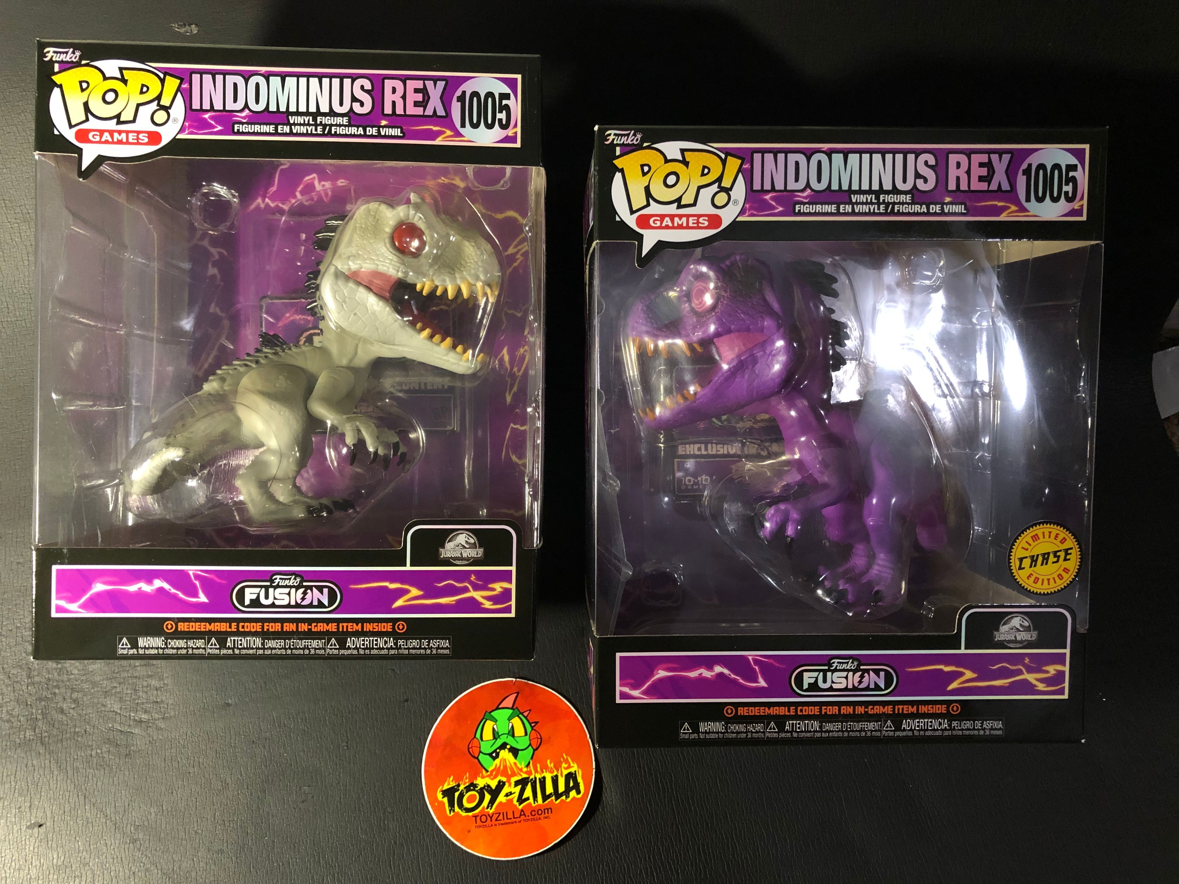 Figurine Pop Funko Fusion #1005 pas cher : Indominus Rex - 15 cm [Chase