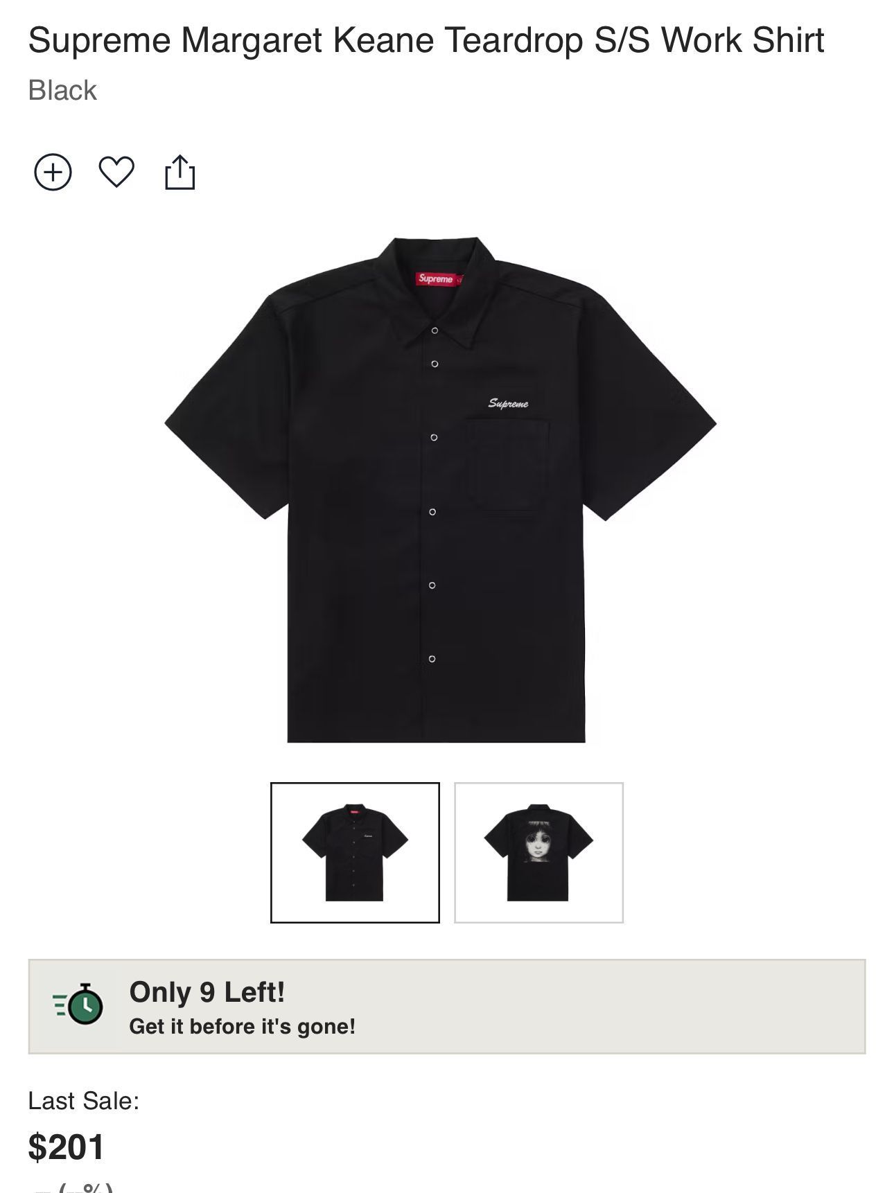Supreme Margaret Keane Work Shirt -XL · Whatnot: Shop, Sell