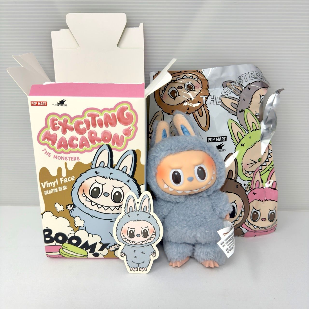 正規品　labubu macaron seasaltcoconut POP MART LABUBU-The Monster-Macaron-Plush Doll Figure Blind