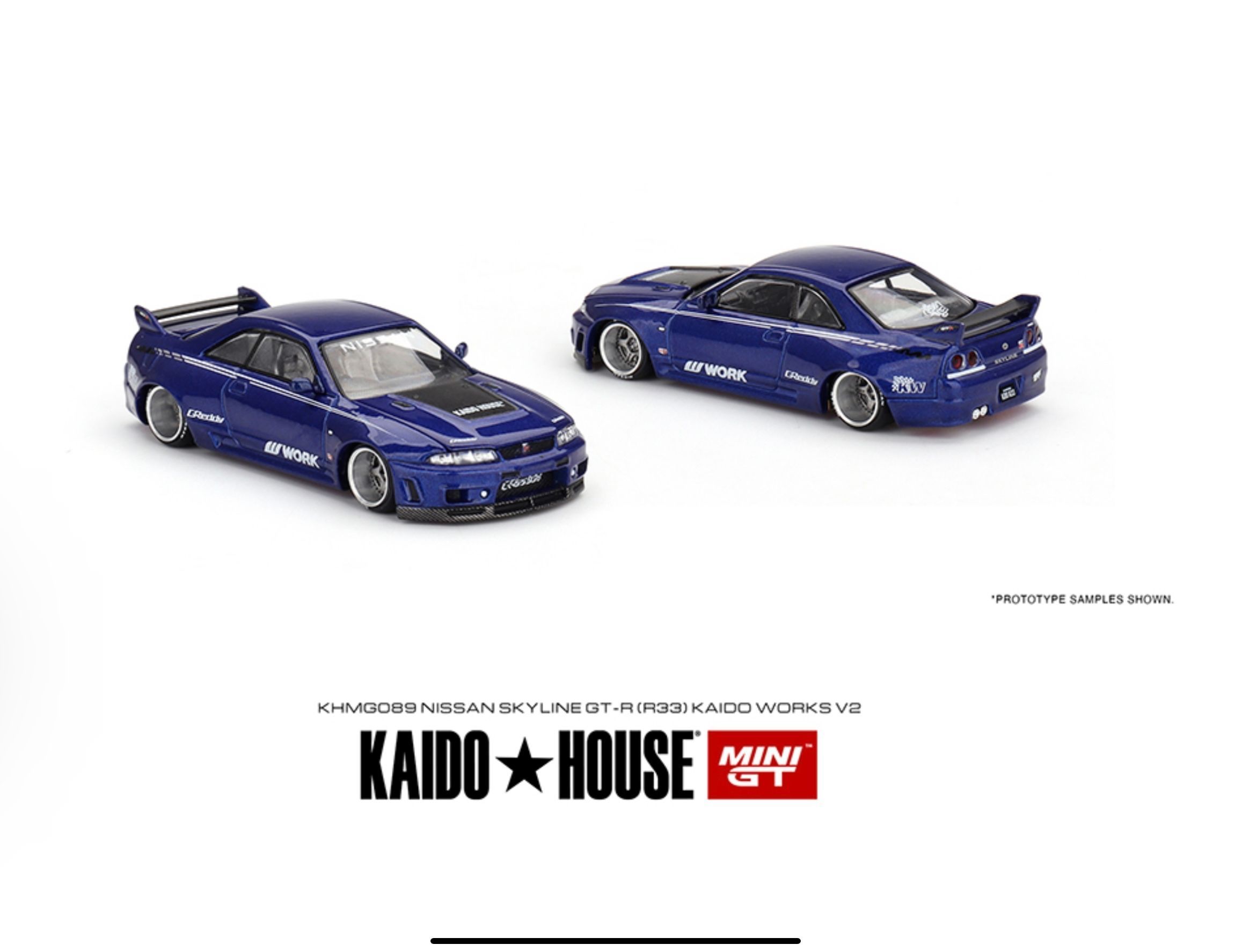 MINIGT 街道ハウス GT-R (R33) Kaido Works V2 Mini GT Kaido House Nissan Skyline GT-R (R33) Kaido Works V2