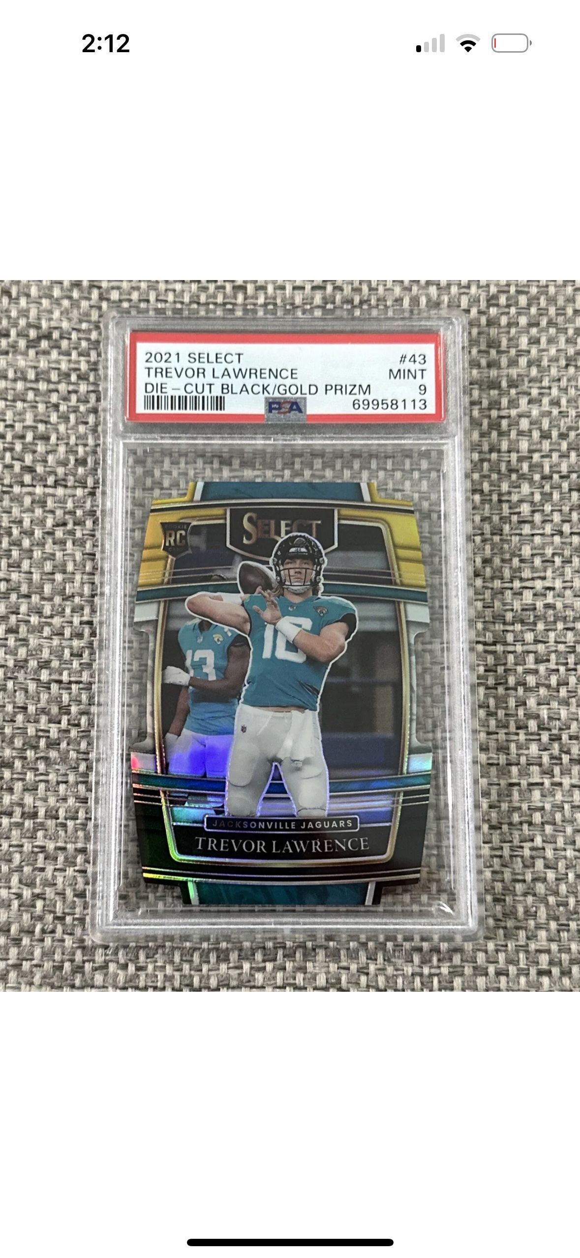 Trevor Lawrence rookie die 2024 cut