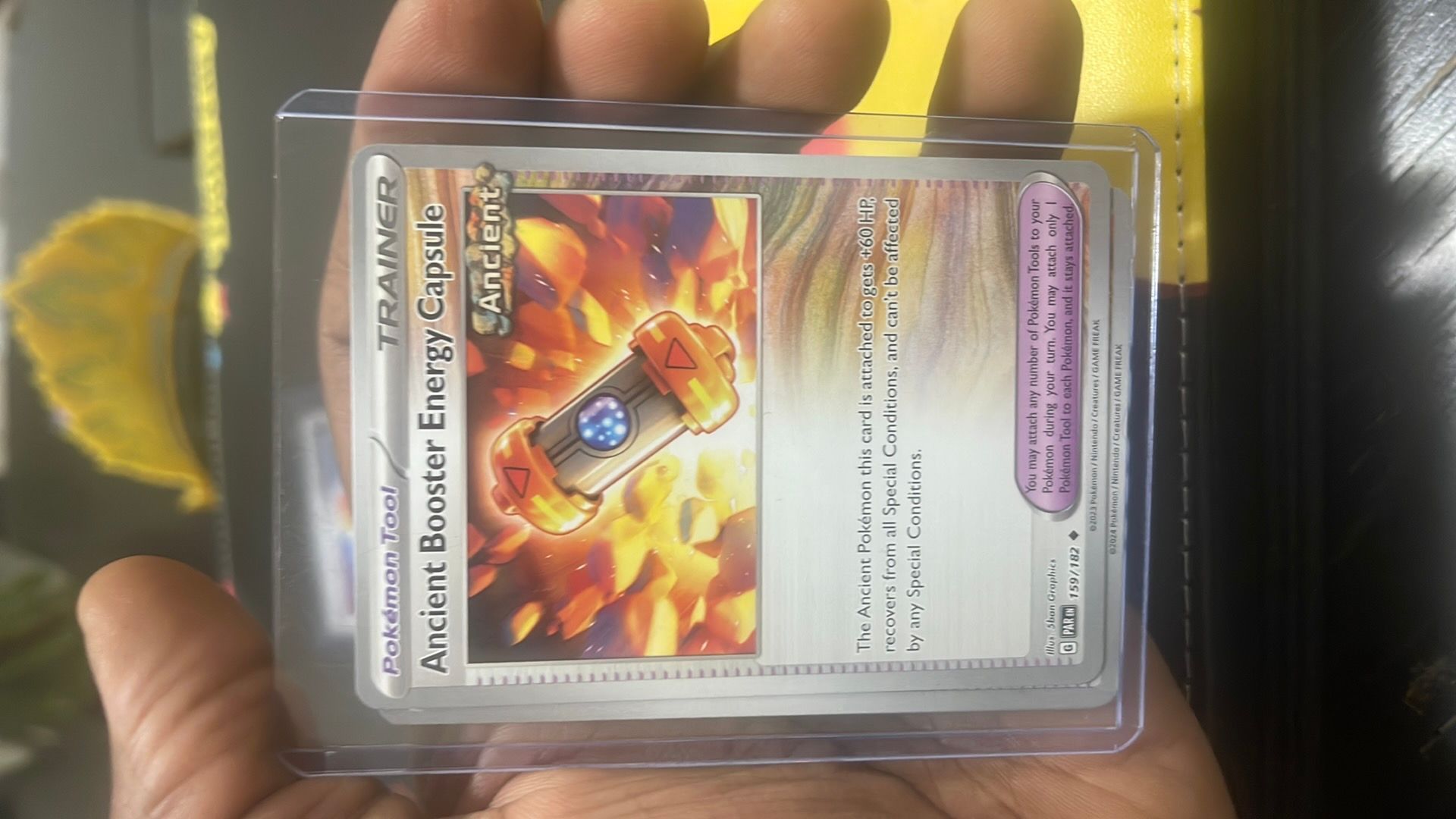 ancient booster energy capsule pokemon card Pokémon: Mega Evolution ME02 Phantasmal Flames Booster Bundle – CardVault  by Tom Brady main image 1