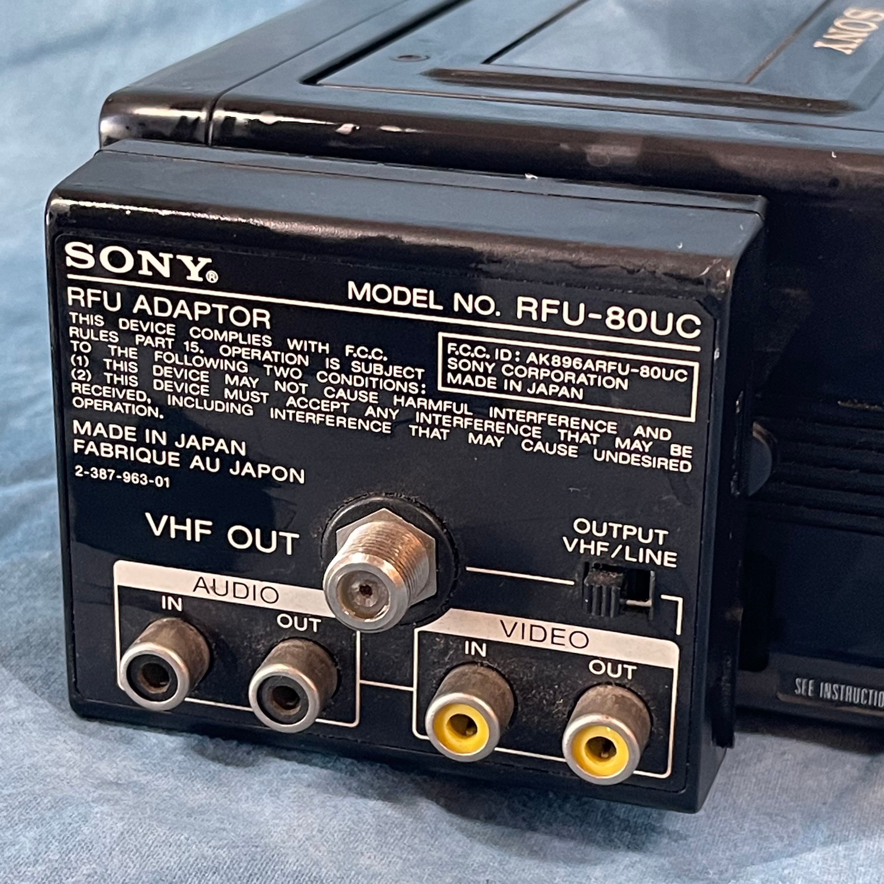 Sony Video Cassette Recorder EV-C8 with RFU Adapter · Whatnot