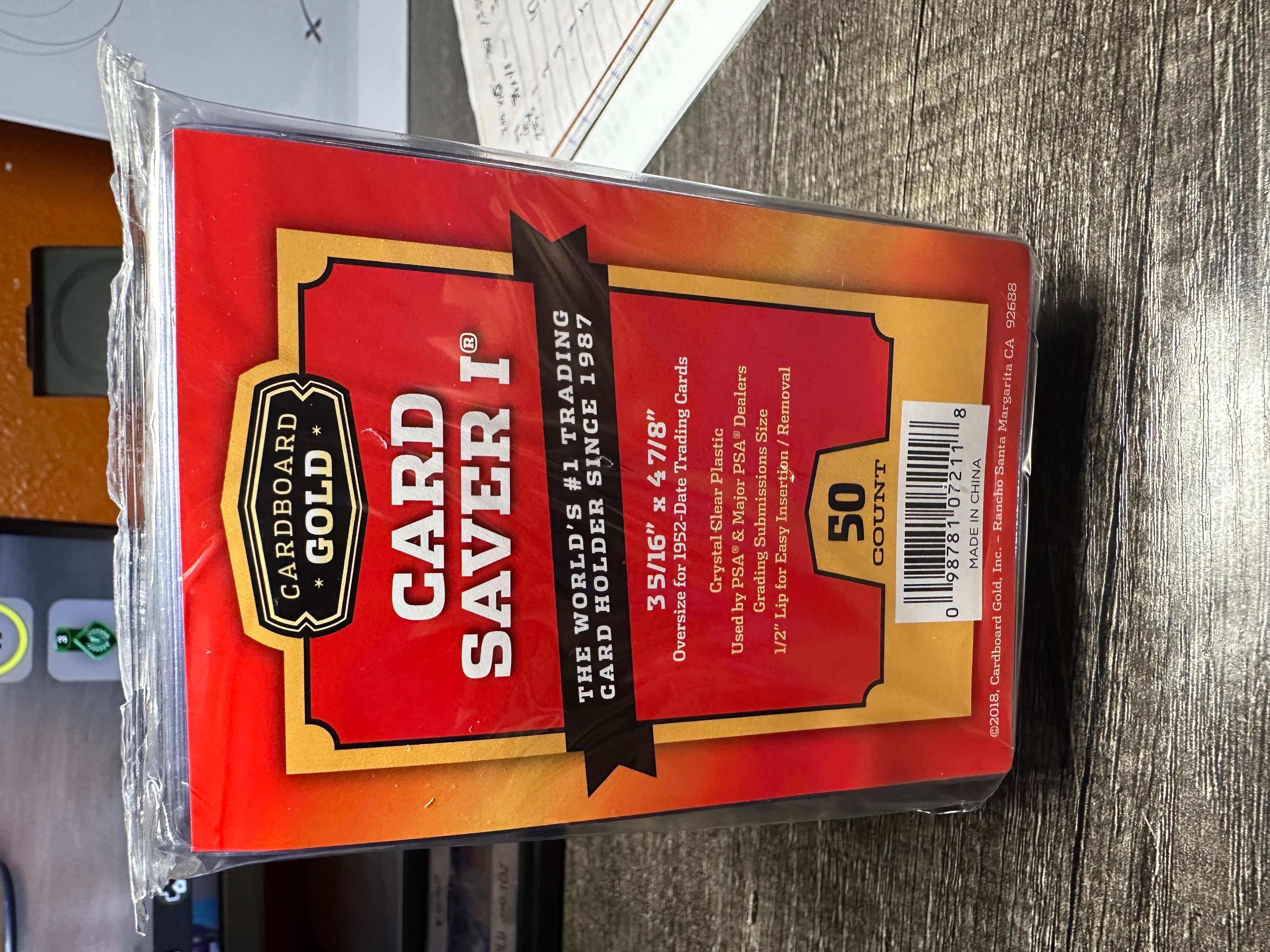 Psa Card Sleeves 50 Cardboard Gold Card Savers With 100 BCW Sleeves - Acid-Free Toploaders For Trading Cards Cardboard Gold Toploaders - Foto 6