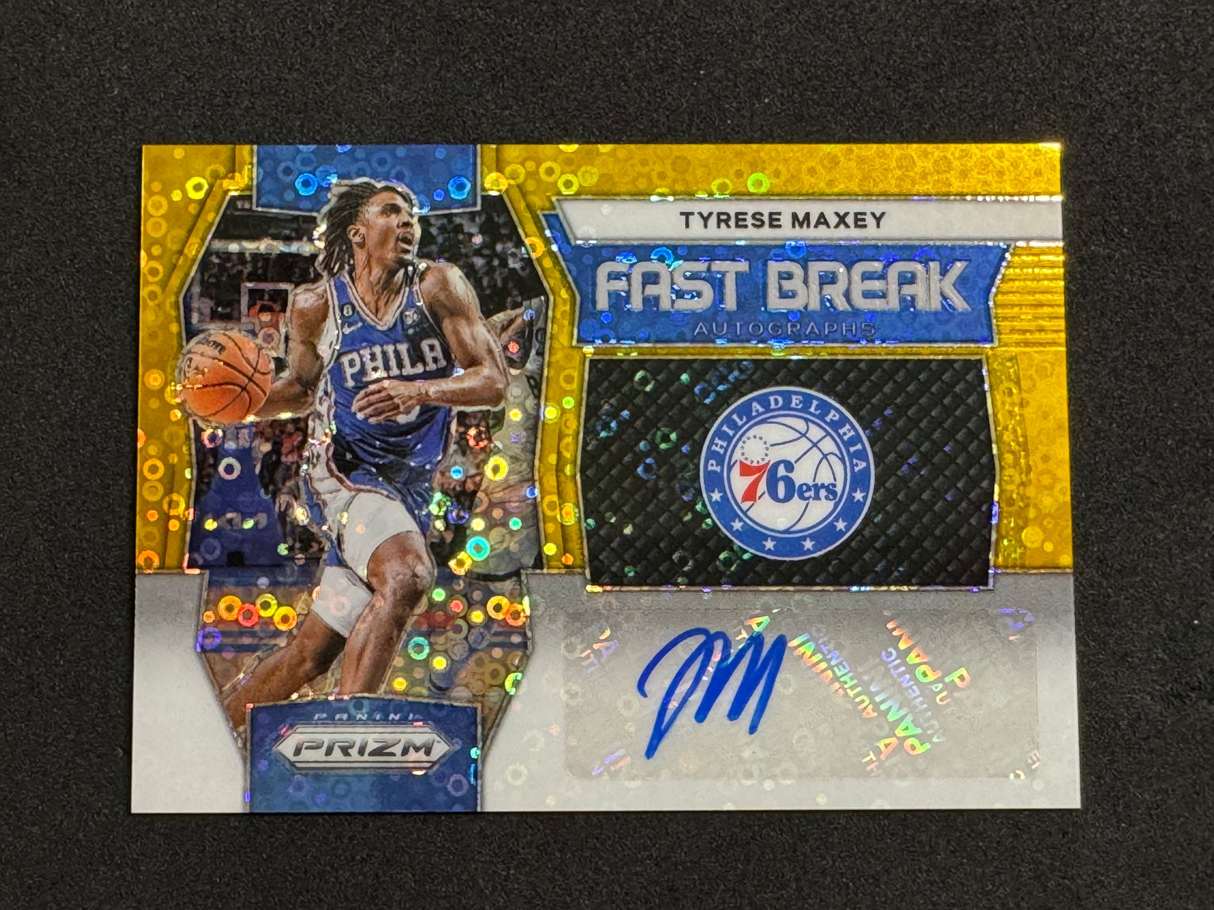 Tyrese Maxey Fast discount Break Disco Rookie Autograph