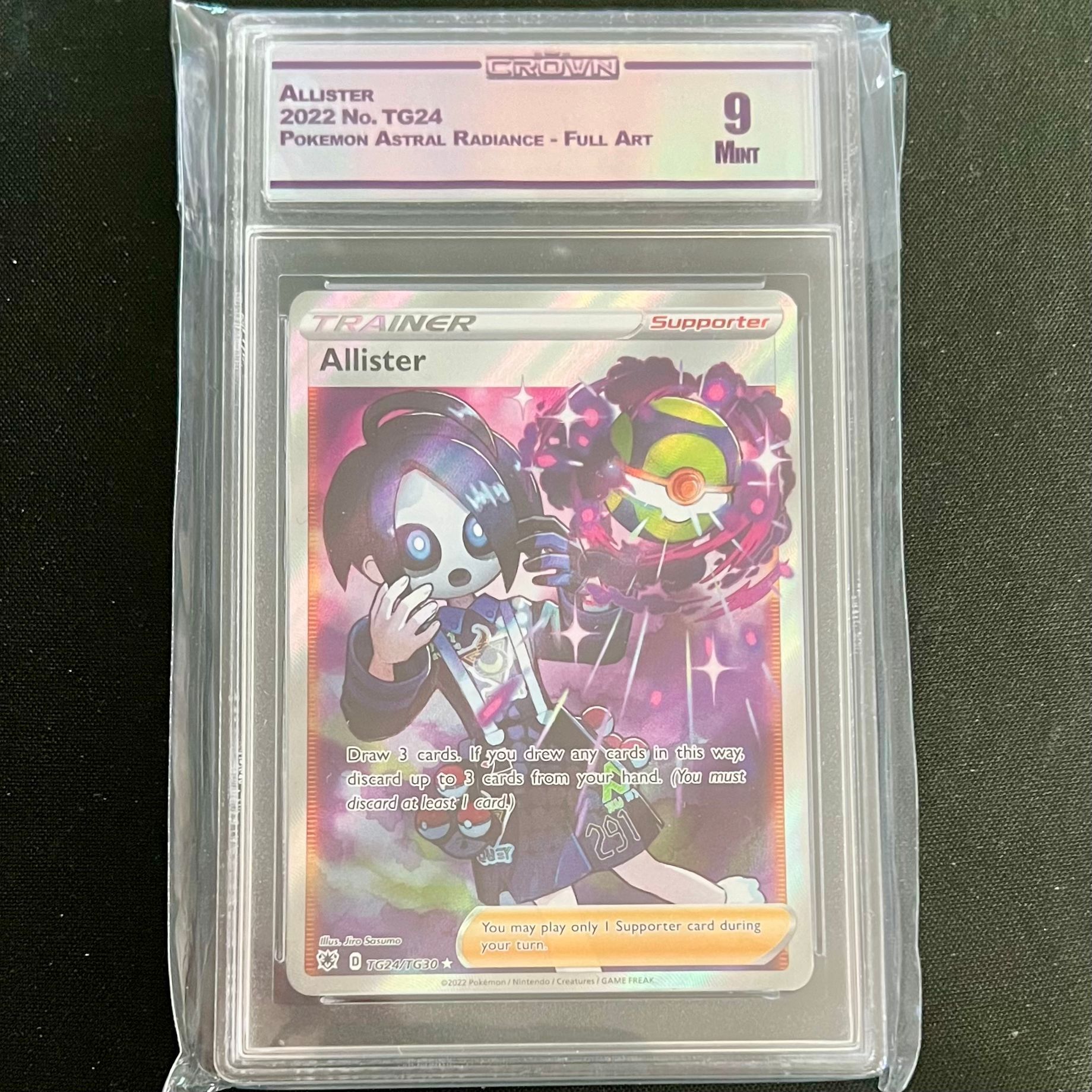 allister card pokemon Roaring Moon EX 162 131 (Graded) Case main image 1