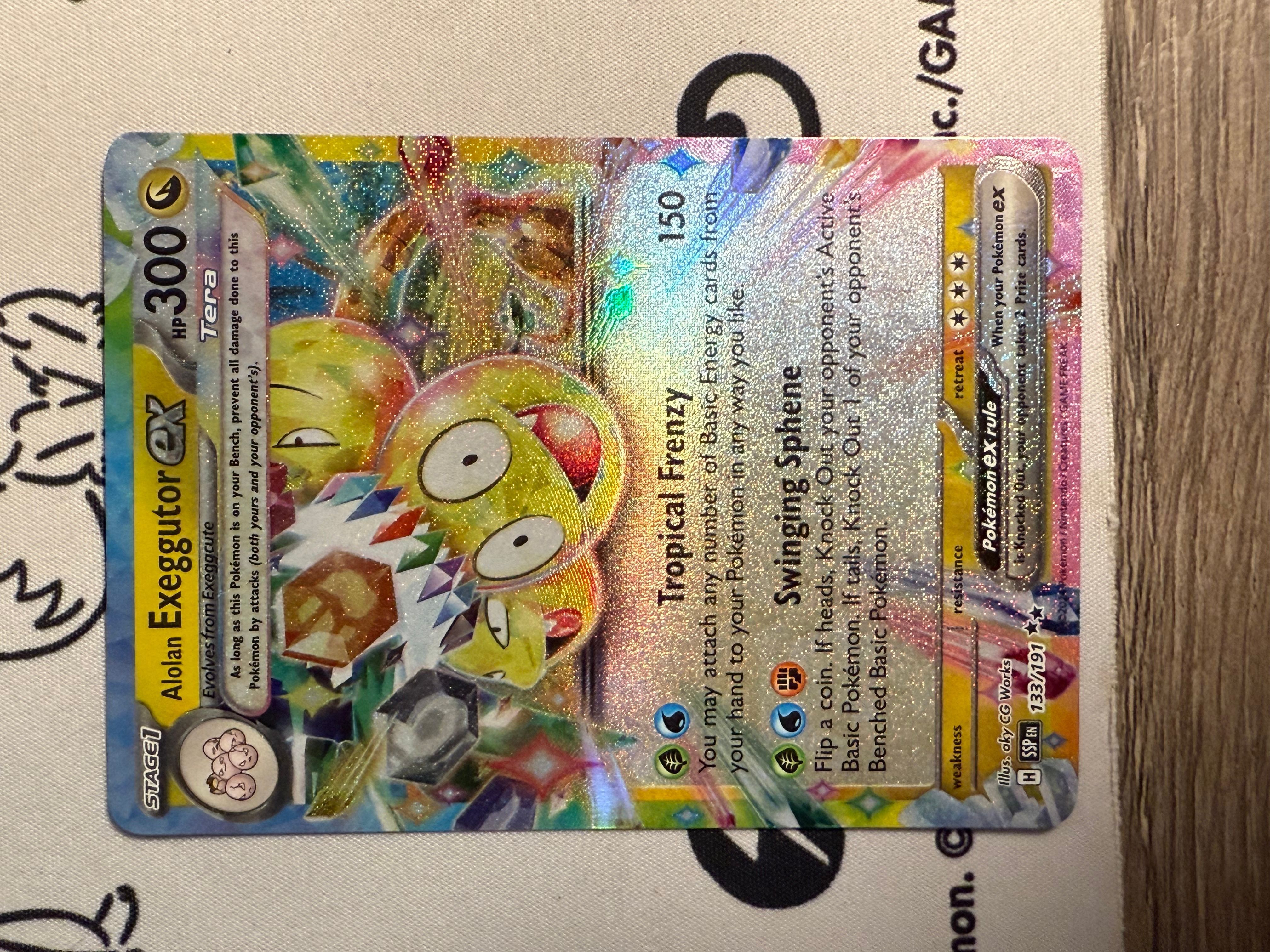 Holo Alolan Exeggutor ex - 133/191 Double Rare Surging Sparks Pokemon TCG   Whatnot: Shop, Sell, Connect