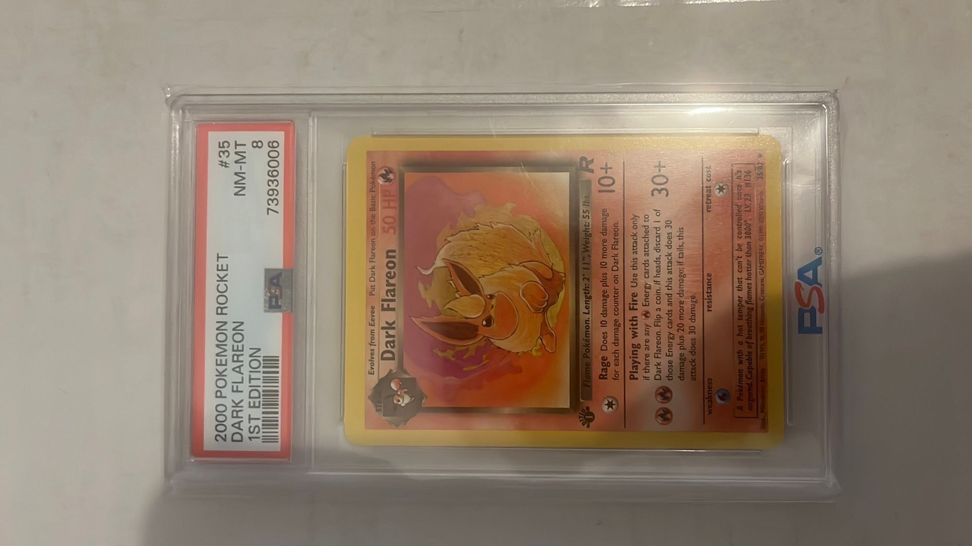 Dark Flareon 1st Edition PSA 8  Whatnot: Shop, Sell, Connect