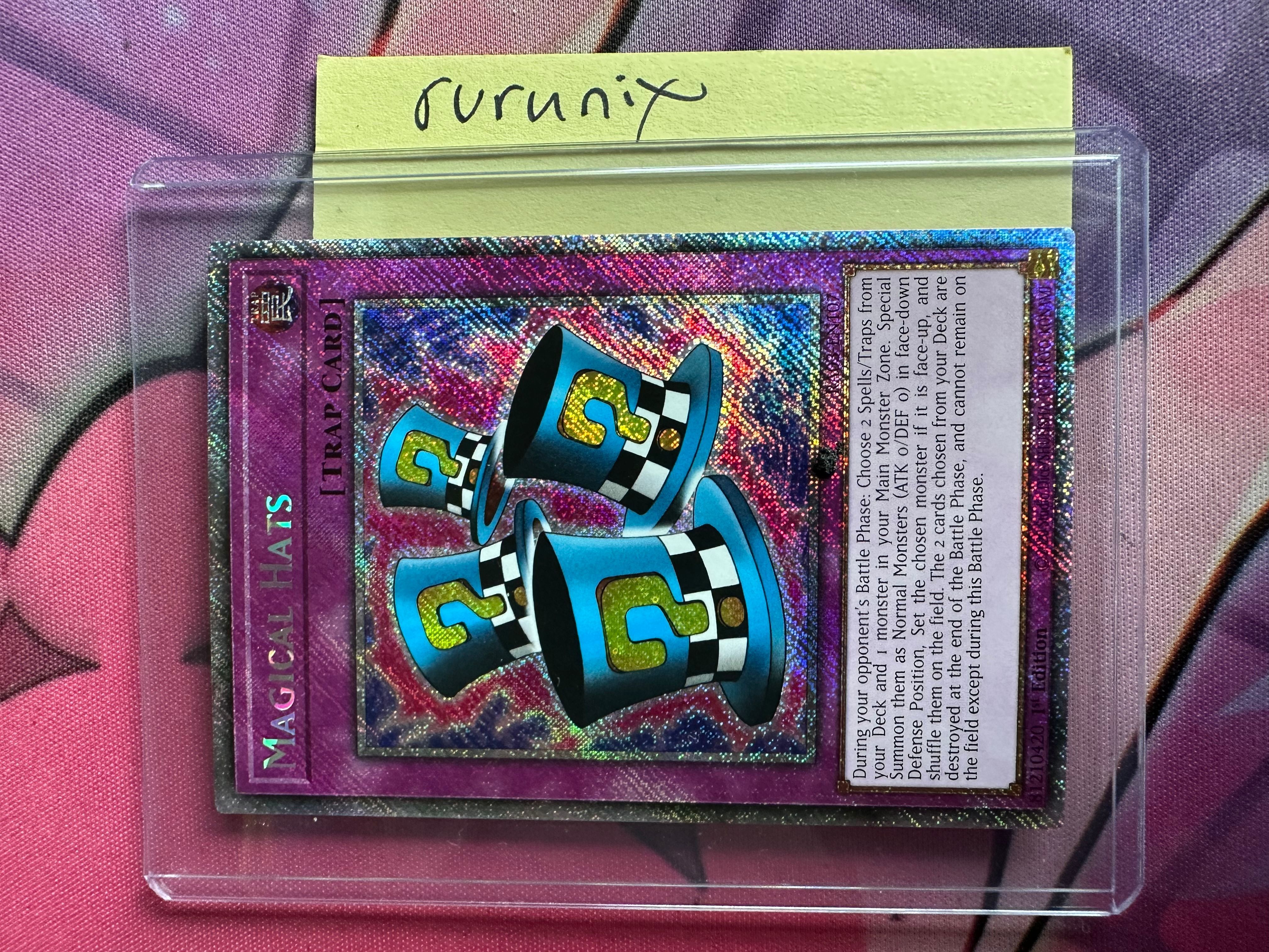 Yugioh Magical Hats (Platinum Secret Rare) RA03-EN107 - Quarter Century  Bonanza  Whatnot: Shop, Sell, Connect
