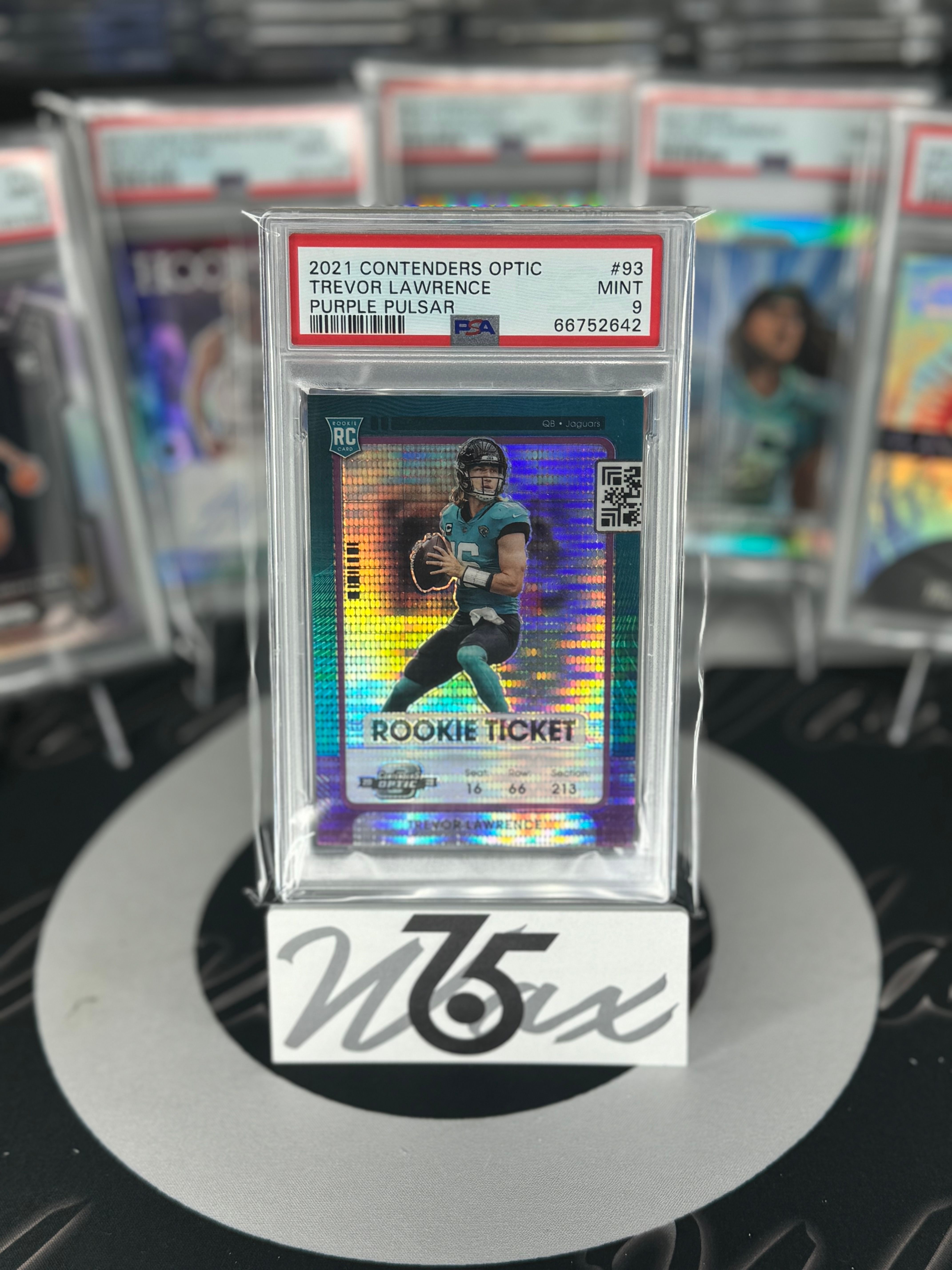 Trevor Lawrence fashion Prizm Purple Pulsar