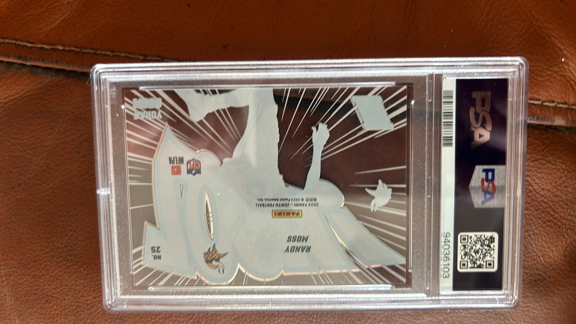 2023 Panini Zenith - Zoom! #25 Randy Moss PSA Gem MT 10