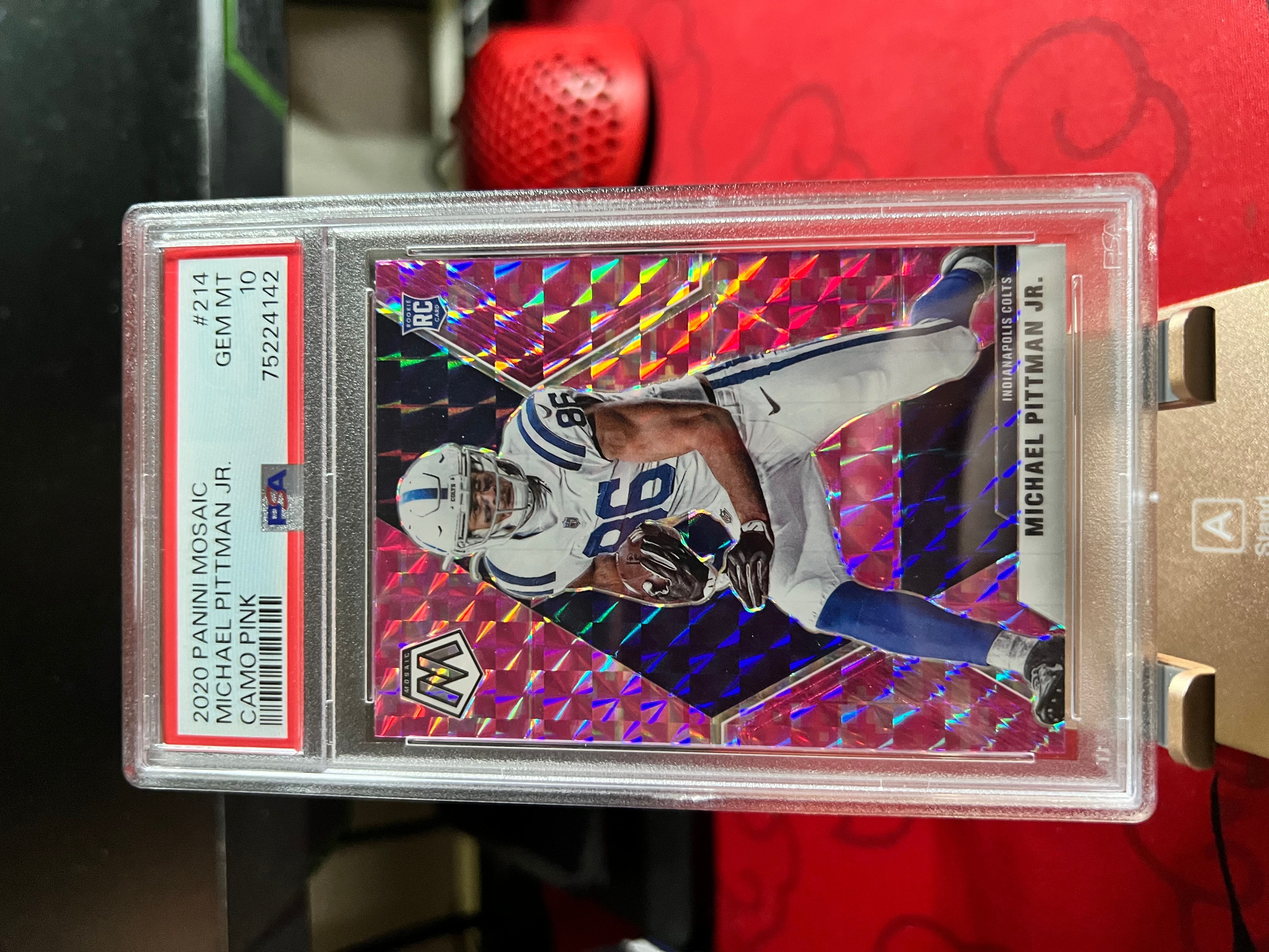 Michael pittman selling jr rookie auto mosaic