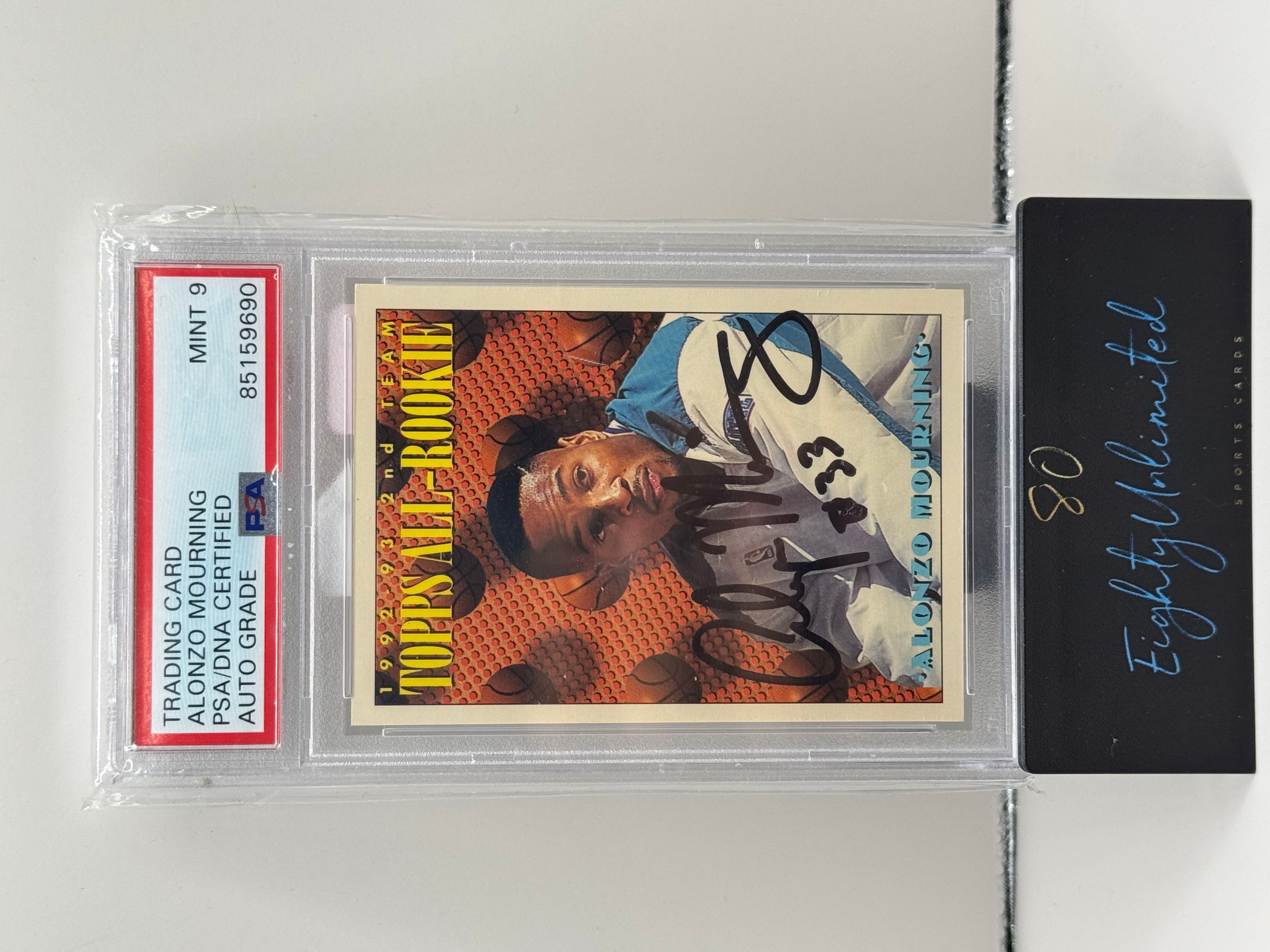 Alonzo Mourning - Topps All Rookie Autograph - Hornets