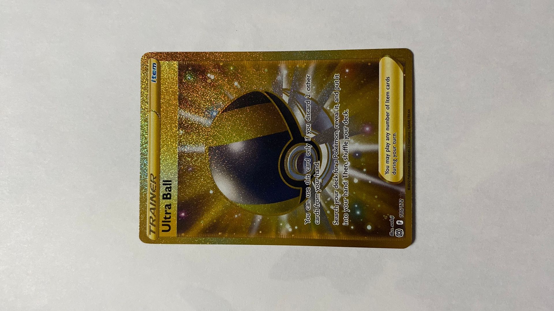 pokemon ultra ball gold card Gold Ultra Ball – PokefactoryShop main image 0