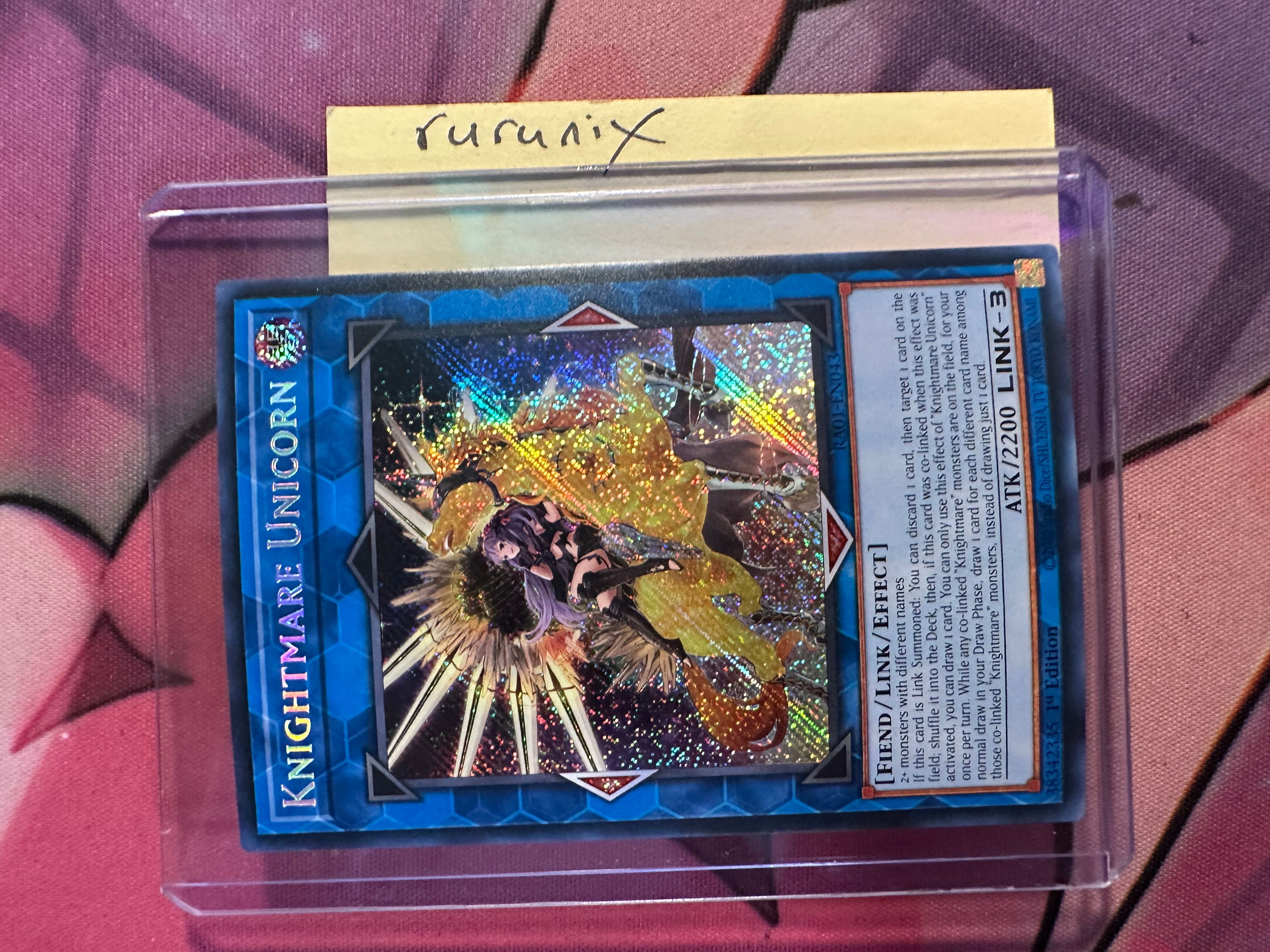 Knightmare Unicorn (Alternate Art) [RA01-EN043] Secret Rare