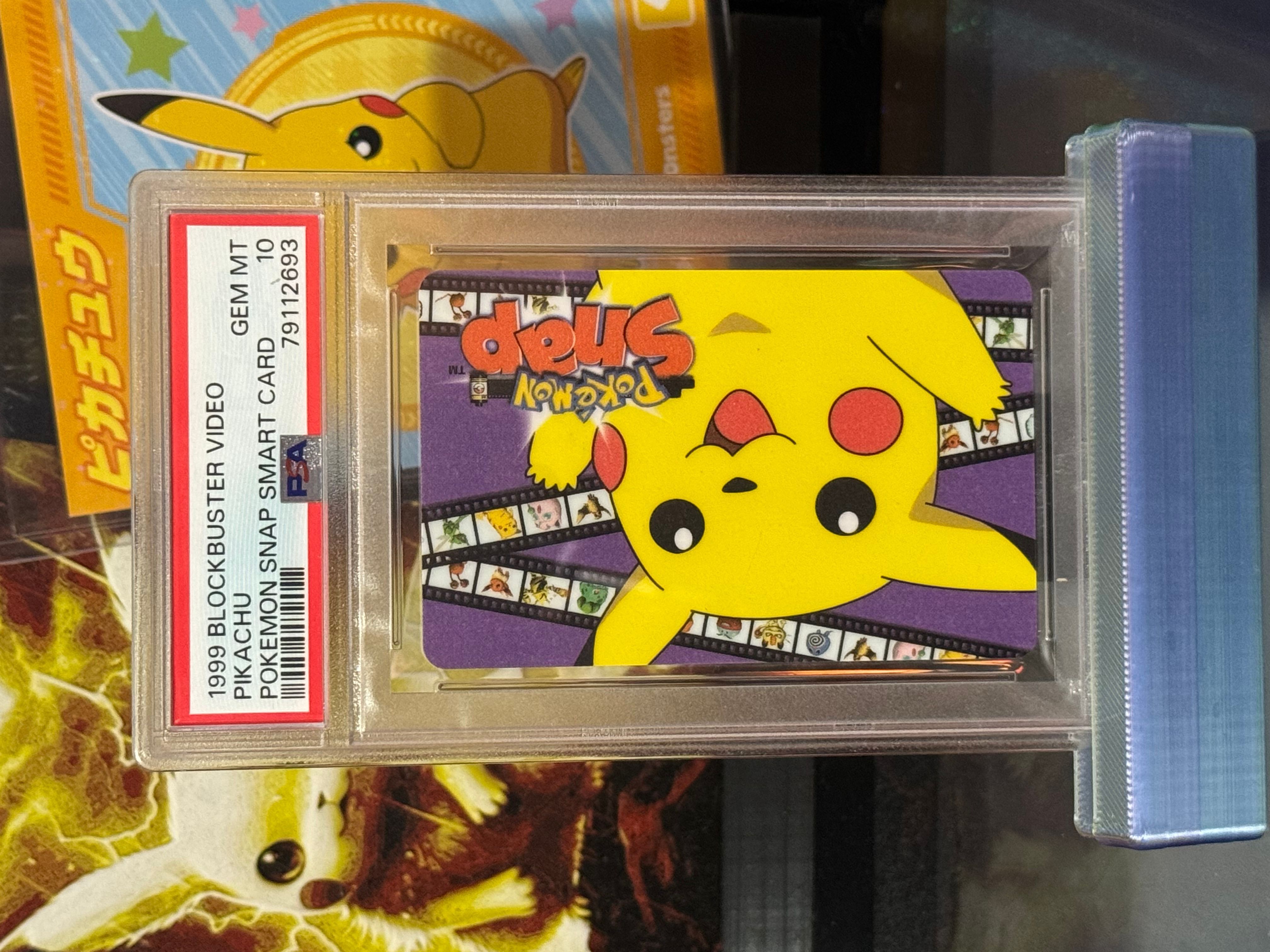 Pikachu Pokemon Snap Blockbuster Card Pikachu Blockbuster Smart Card Psa 10   Whatnot: Shop, Sell, Connect